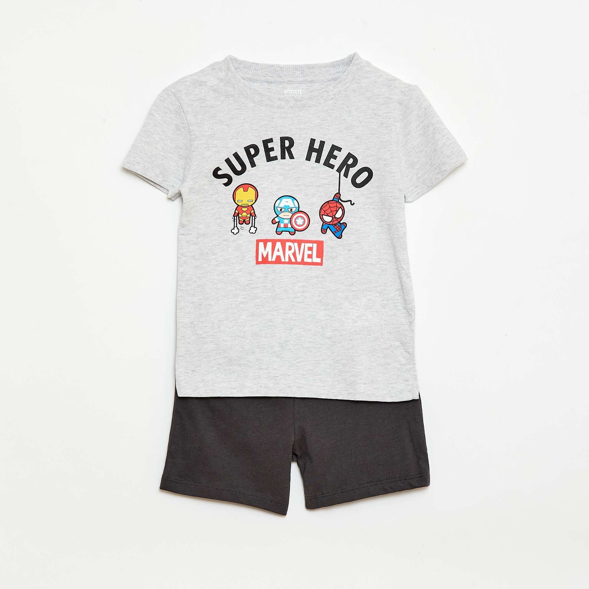 Pyjama short 2 pièces 'Marvel' GRIS