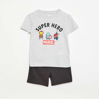 Pyjama short 2 pièces 'Marvel' GRIS