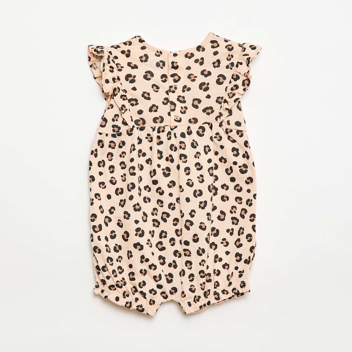 Barboteuse imprimée en jersey de coton BEIGE