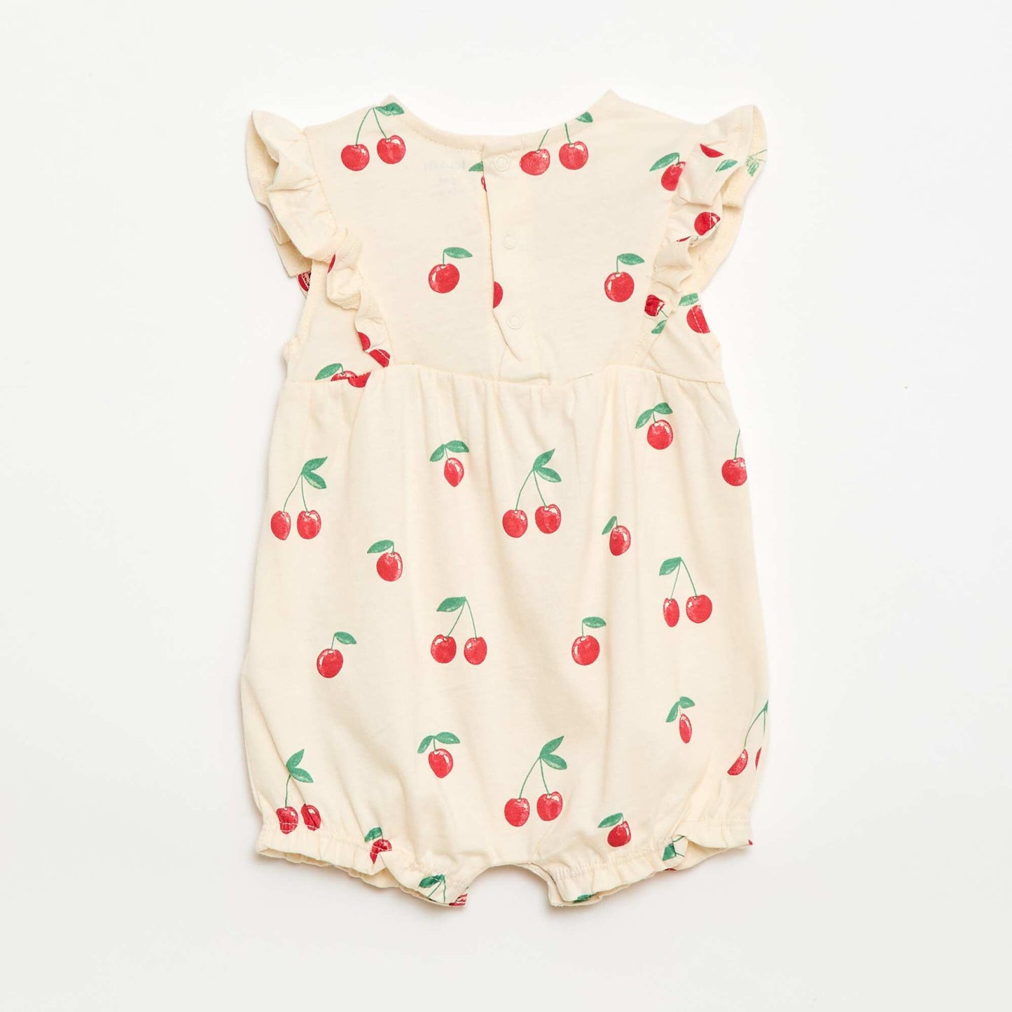 Barboteuse imprimée en jersey de coton BLANC