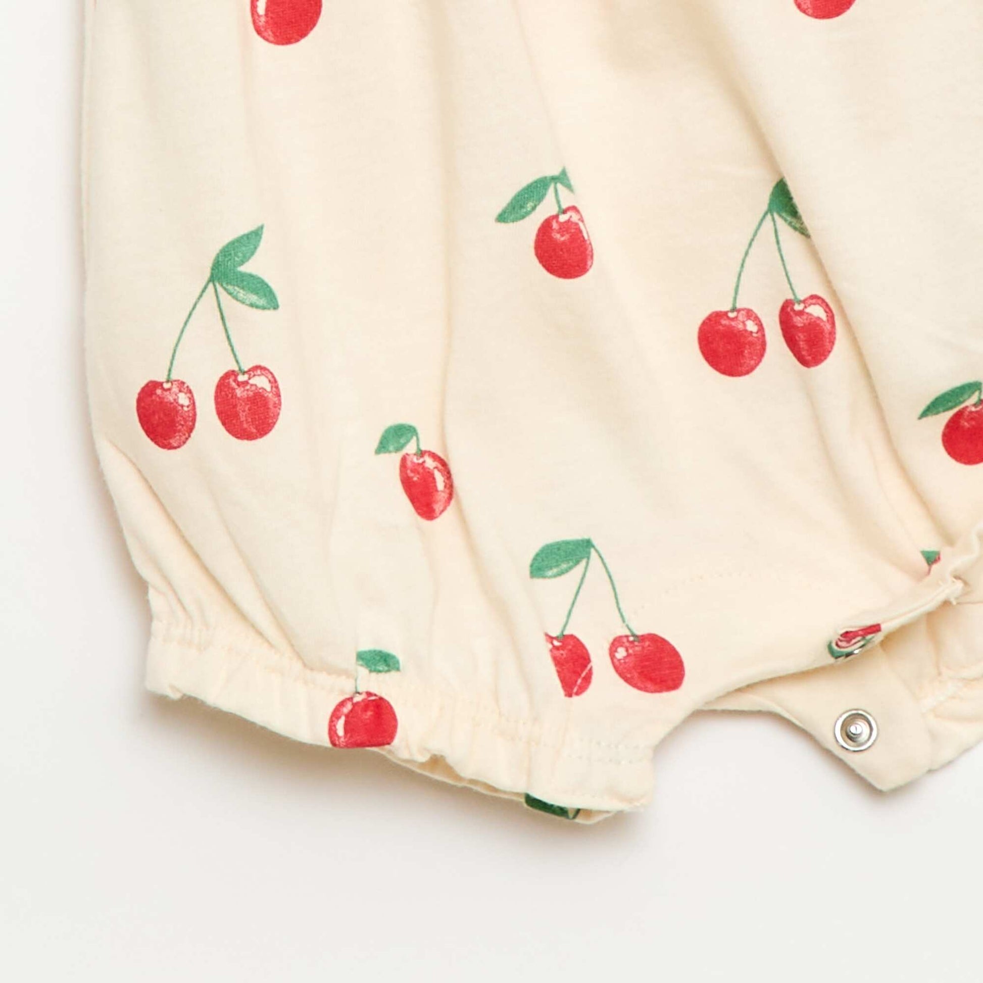 Barboteuse imprimée en jersey de coton BLANC