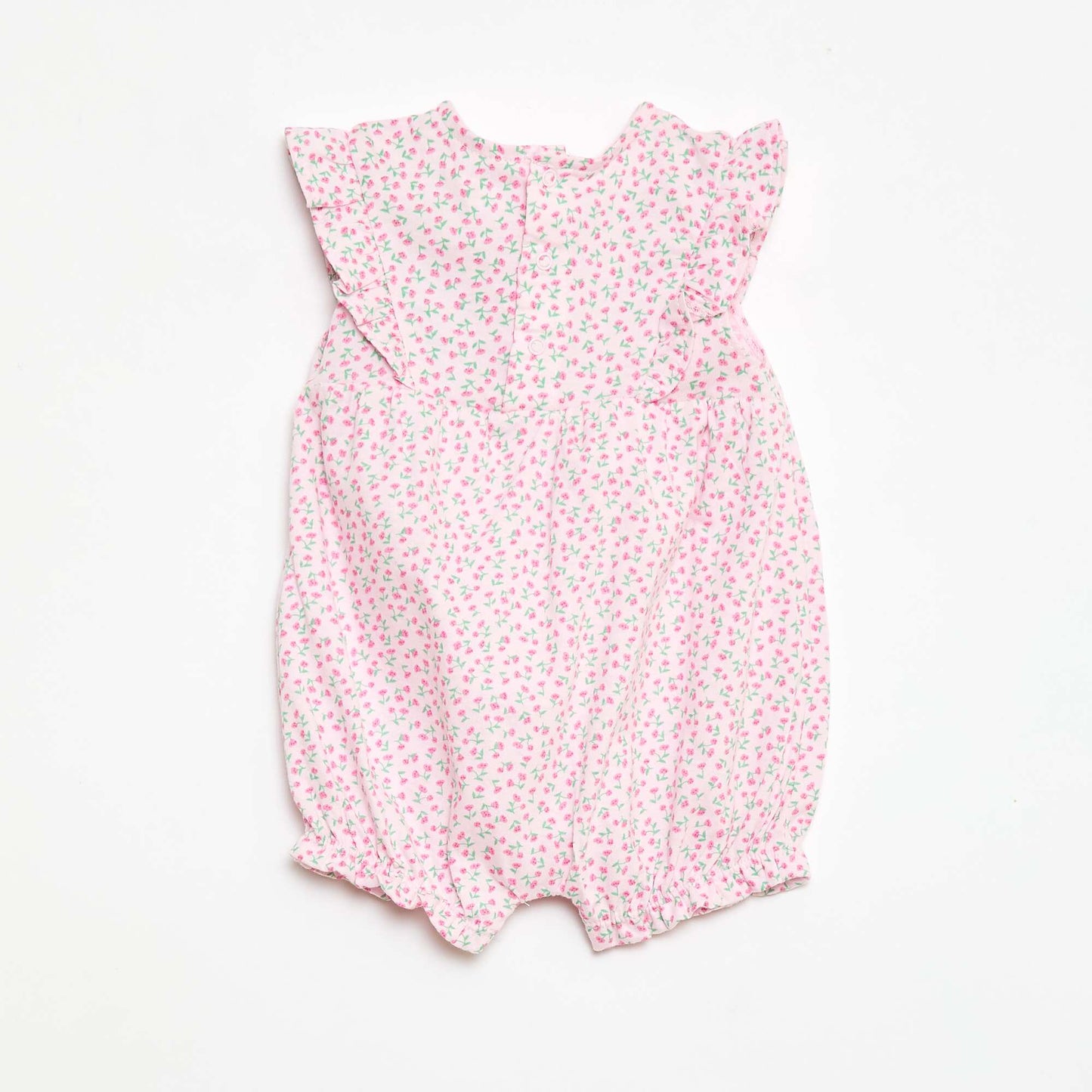 Barboteuse imprimée en jersey de coton ROSE