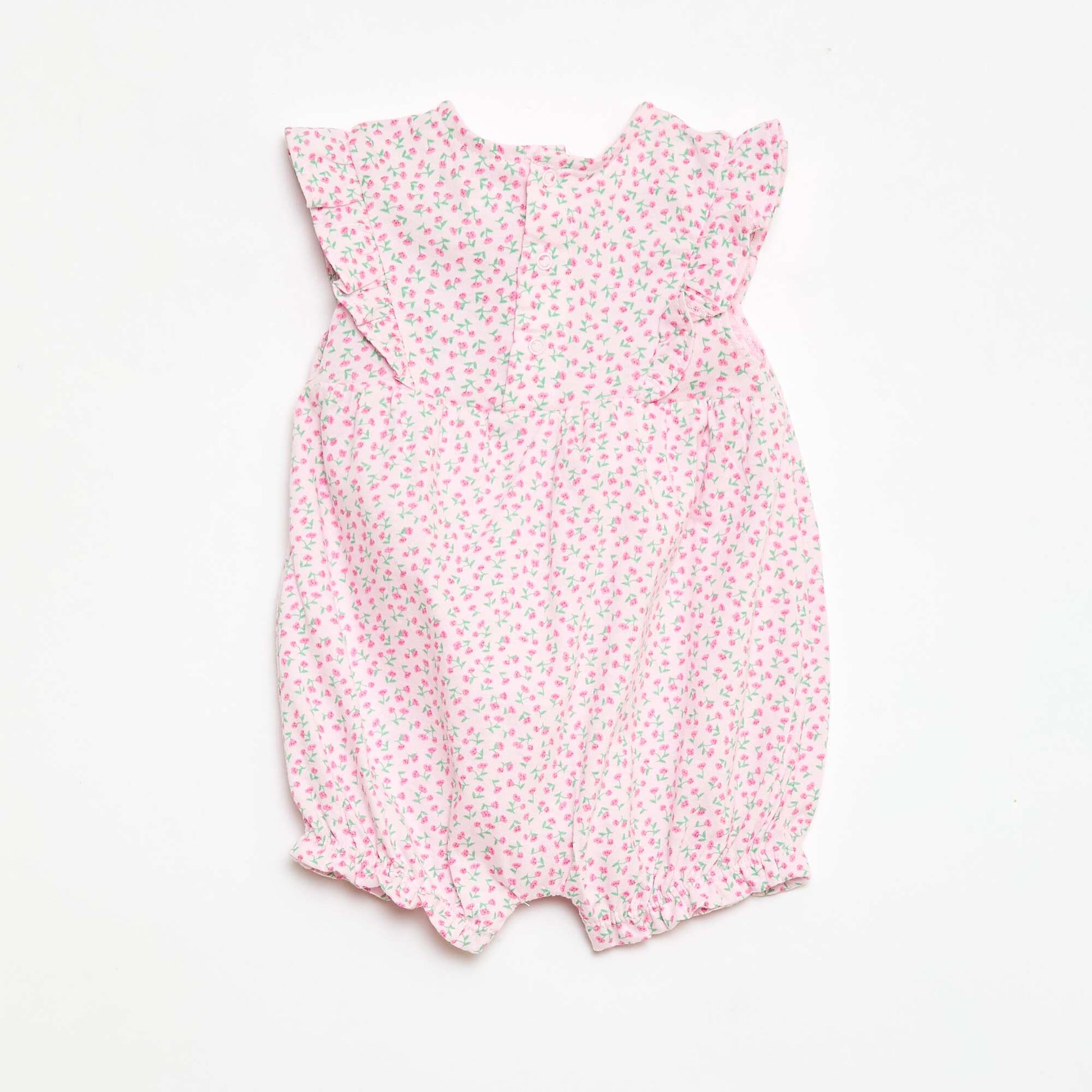 Barboteuse imprimée en jersey de coton ROSE
