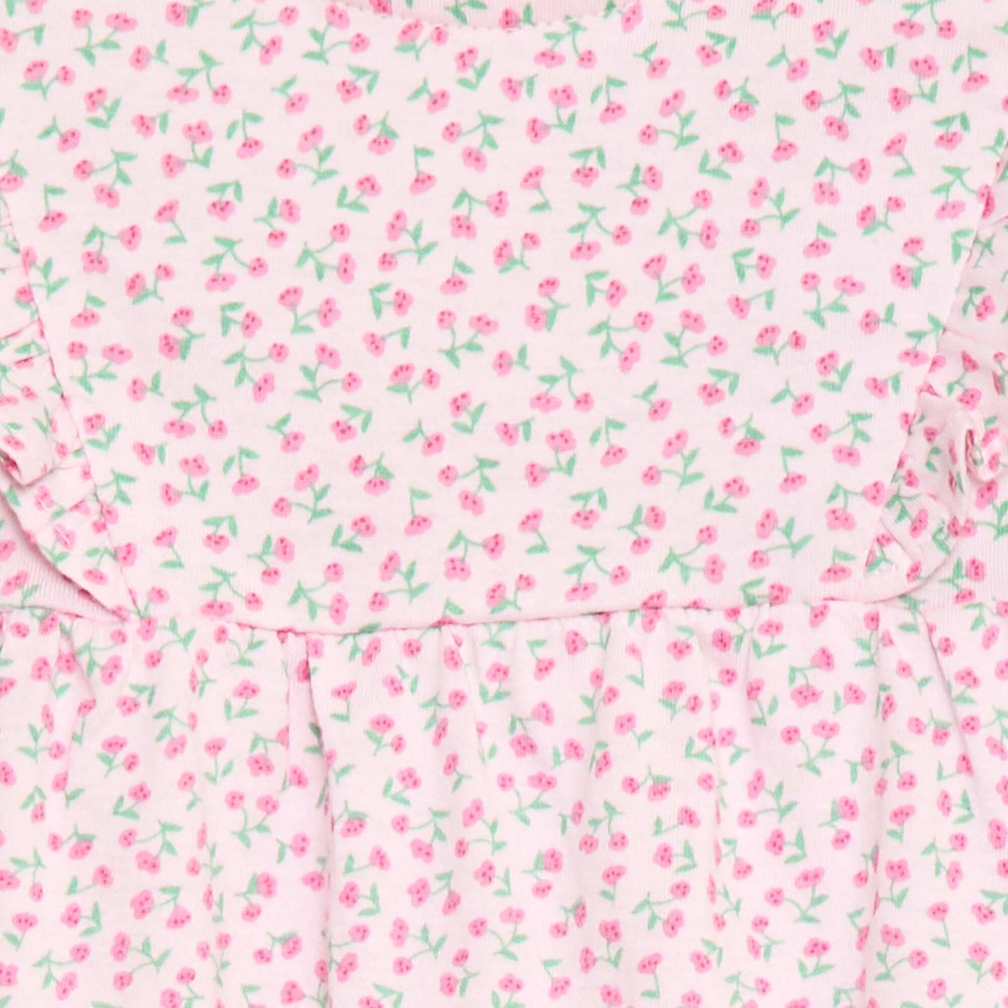 Barboteuse imprimée en jersey de coton ROSE