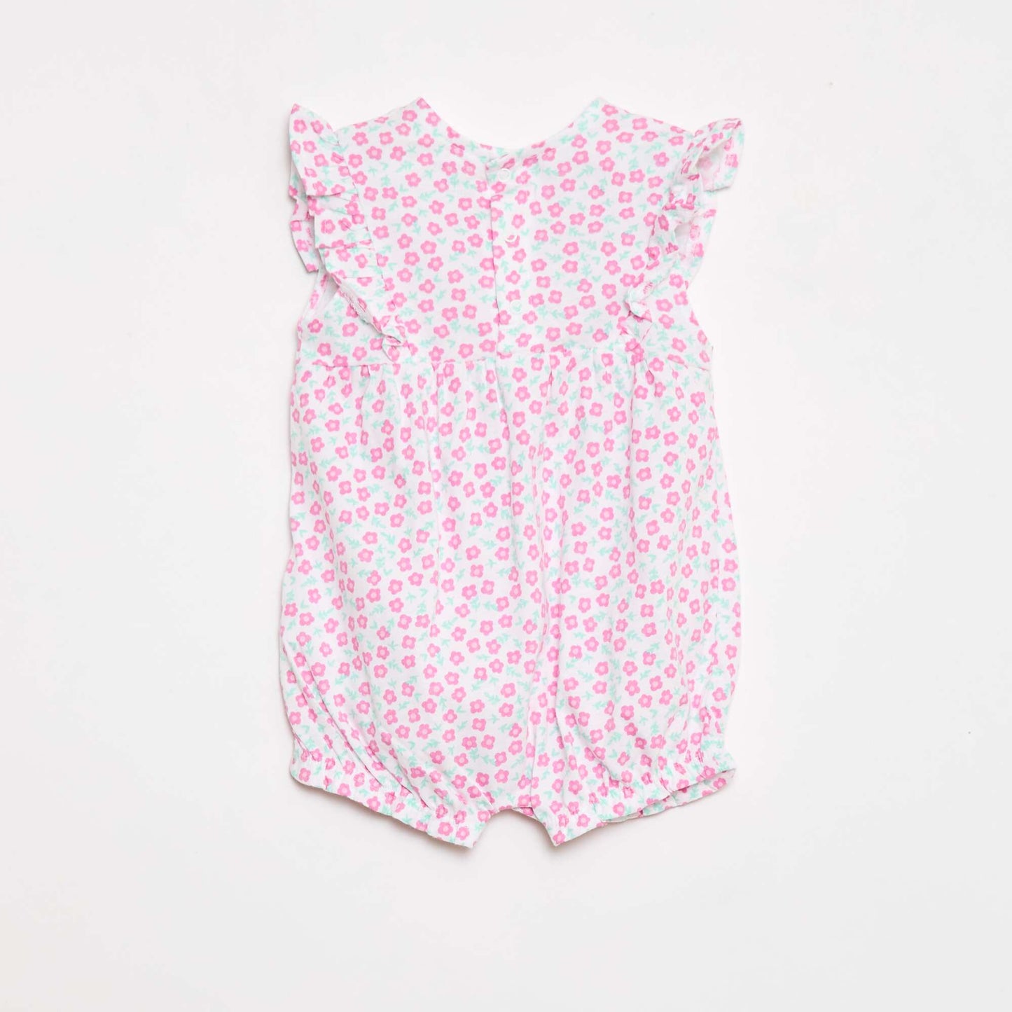Barboteuse imprimée en jersey de coton ROSE