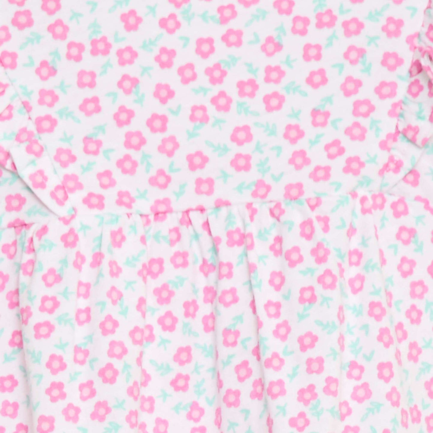 Barboteuse imprimée en jersey de coton ROSE