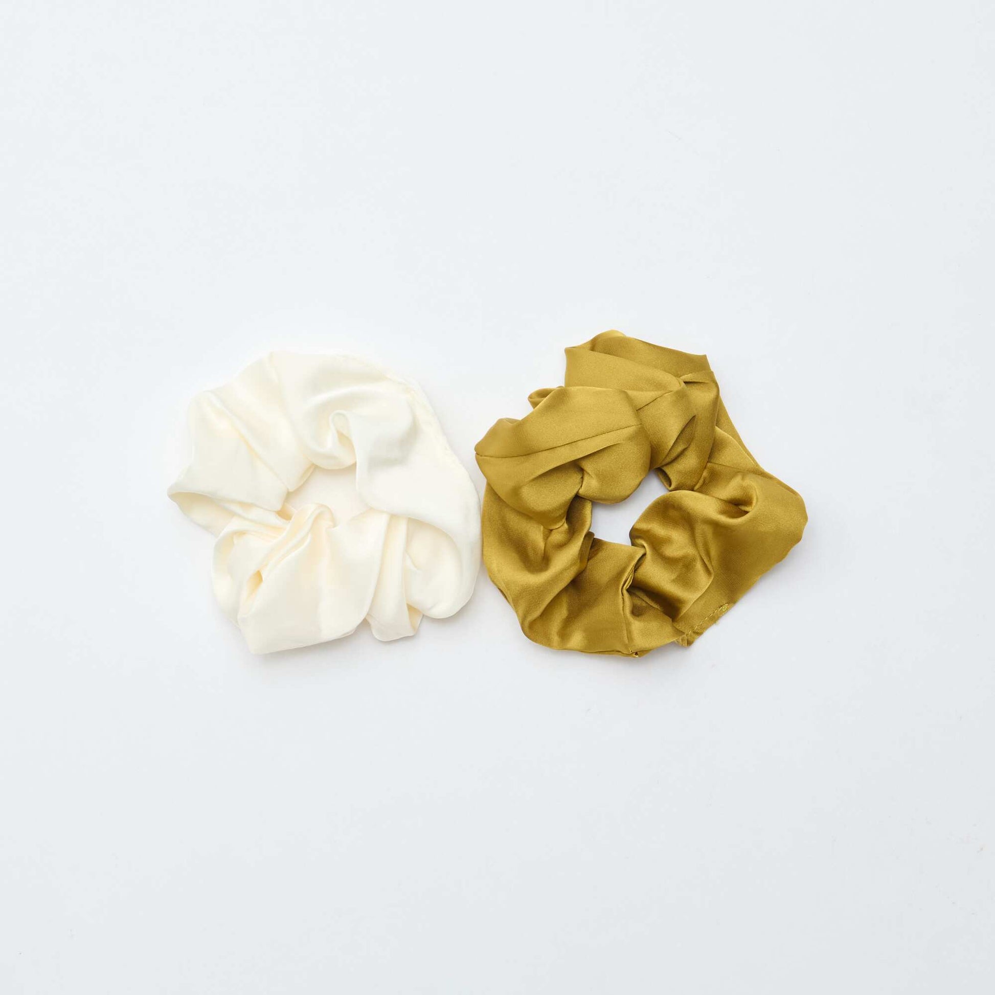 Lot de 2 chouchous satinés VERT