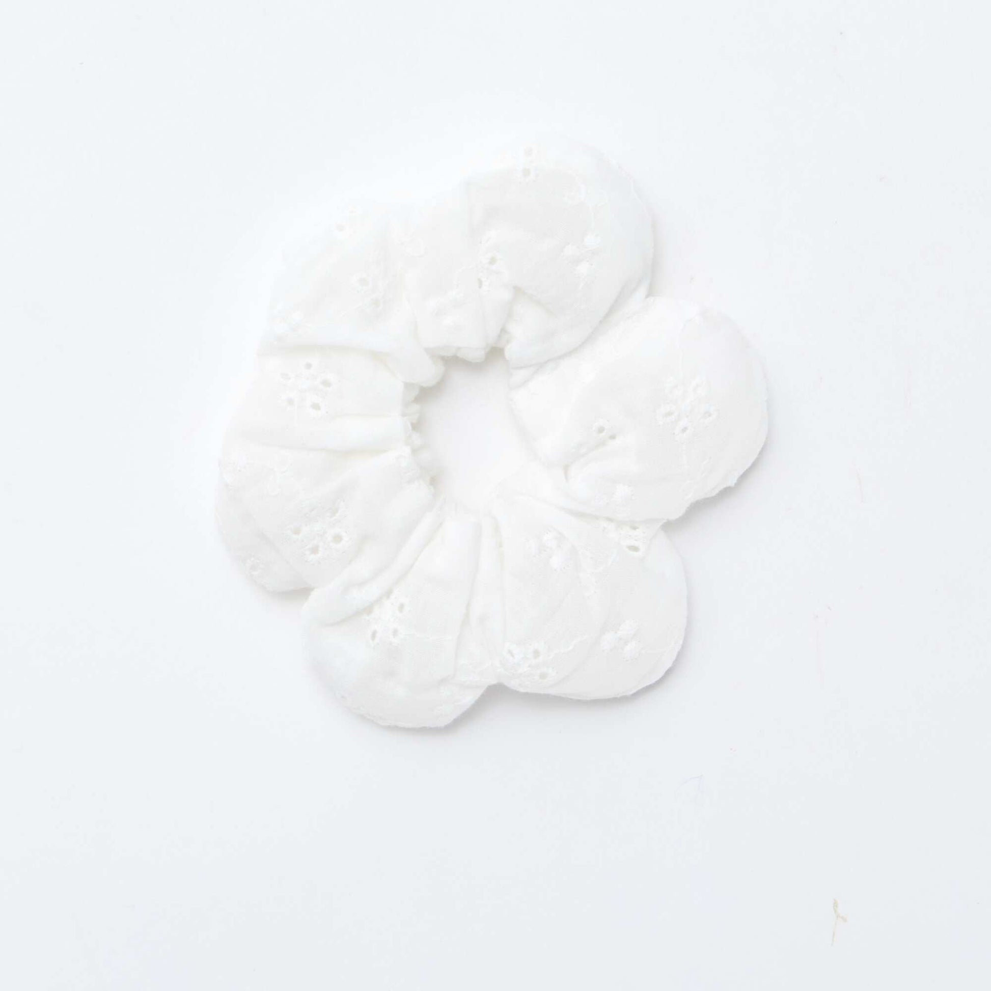 Chouchou brodé BLANC