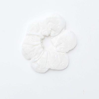 Chouchou brodé BLANC