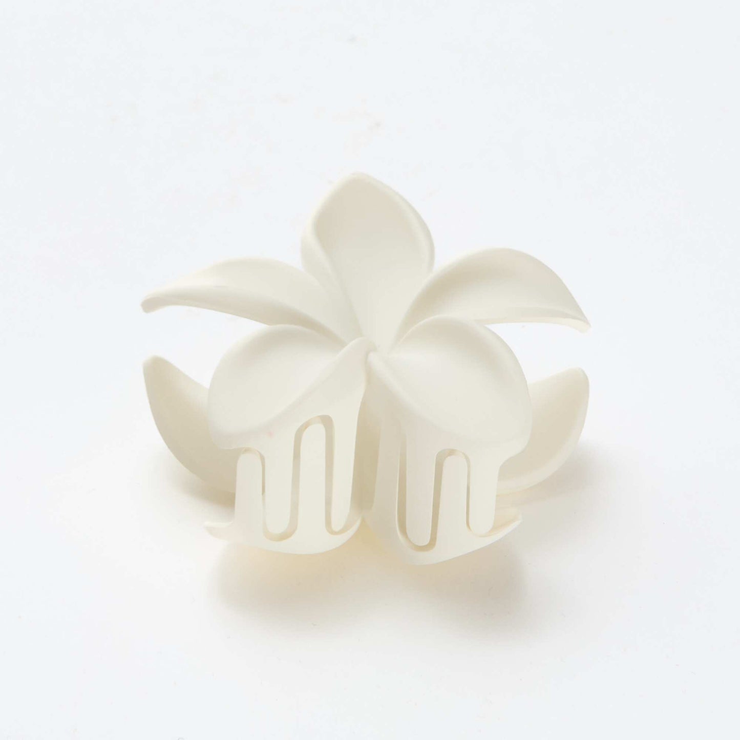 Grande pince crabe forme fleur BLANC