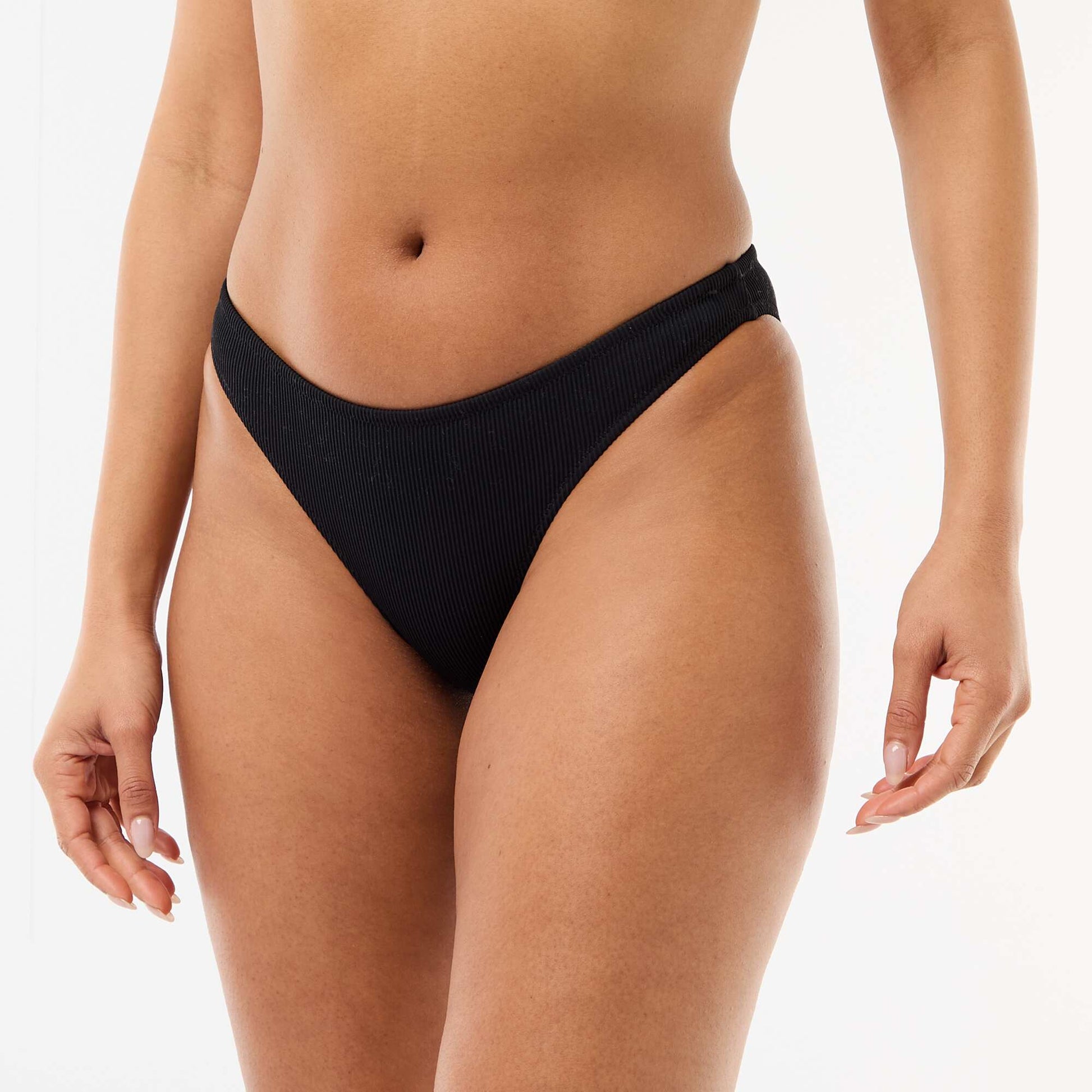 Culotte de bain en maille texturée NOIR
