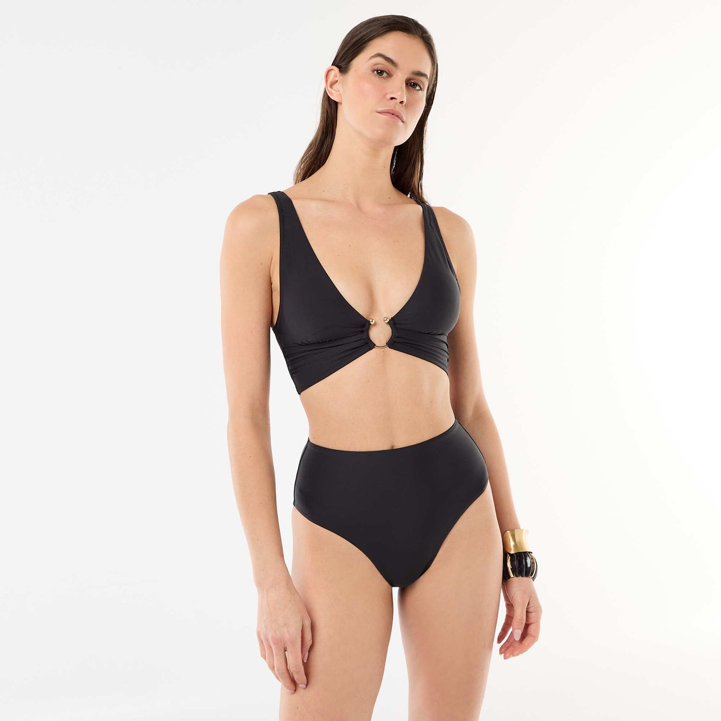 Culotte de bain shapewear taille haute NOIR
