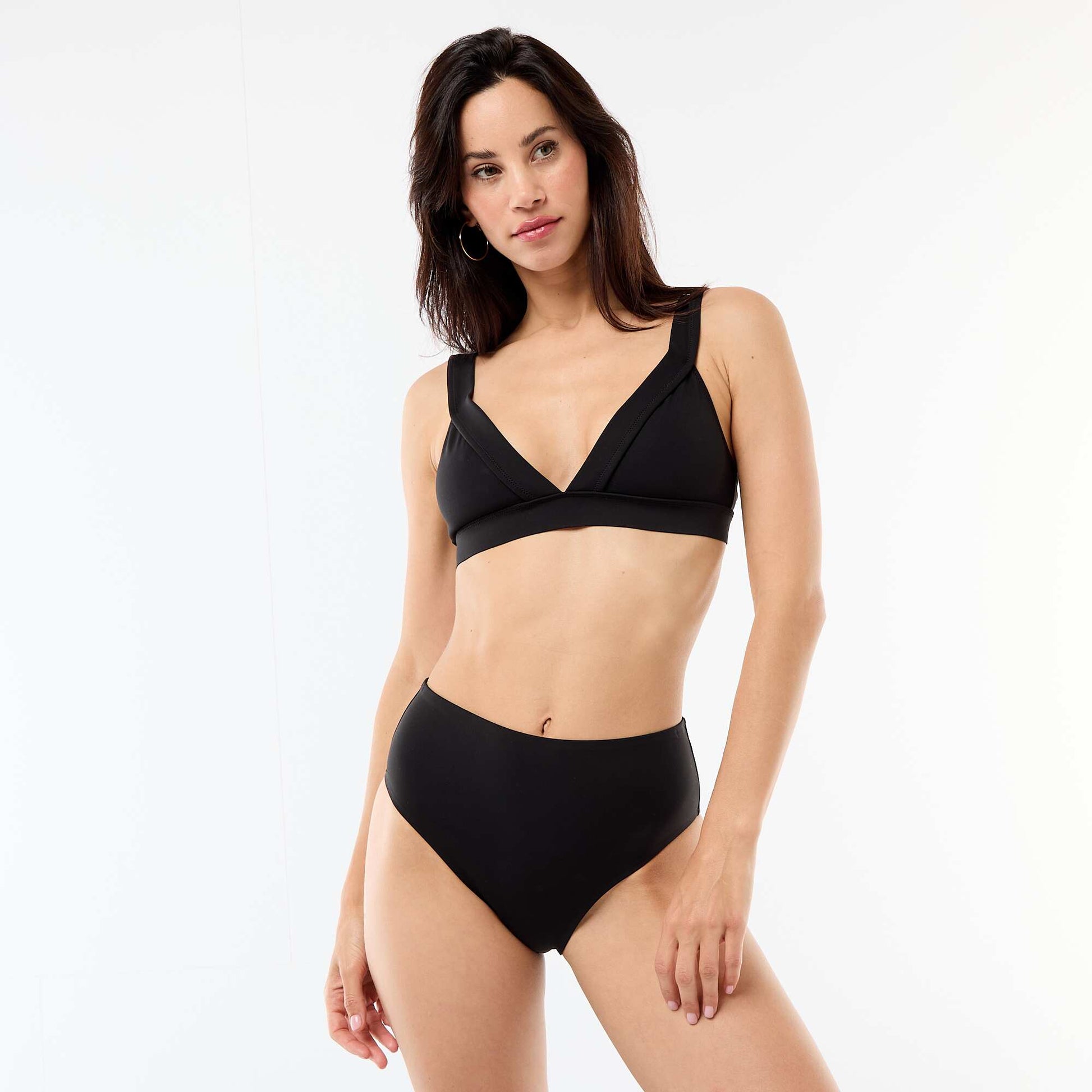 Culotte de bain taille haute néoprène NOIR