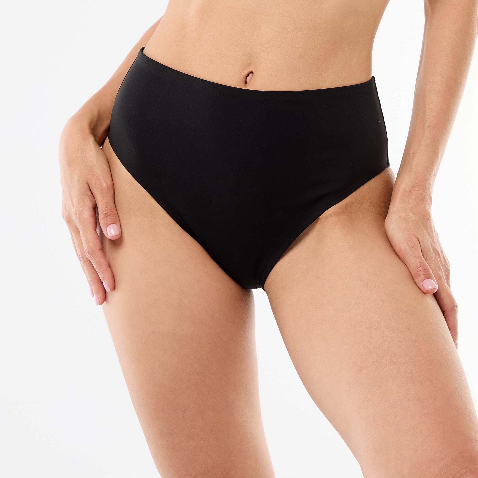 Culotte de bain taille haute néoprène NOIR