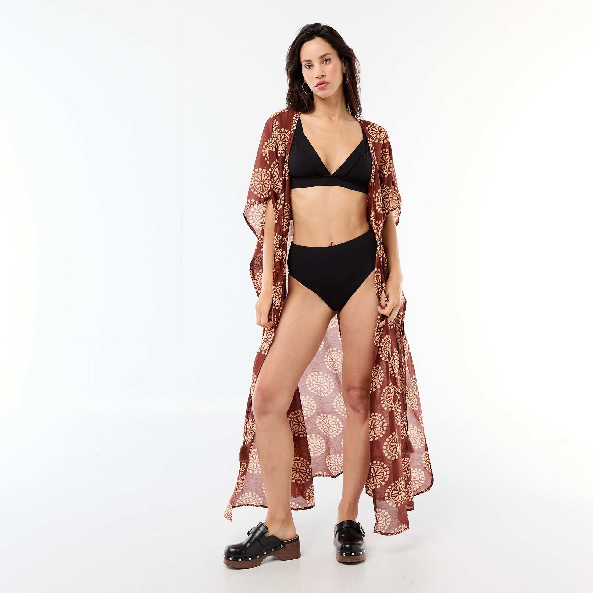 Culotte de bain taille haute néoprène NOIR