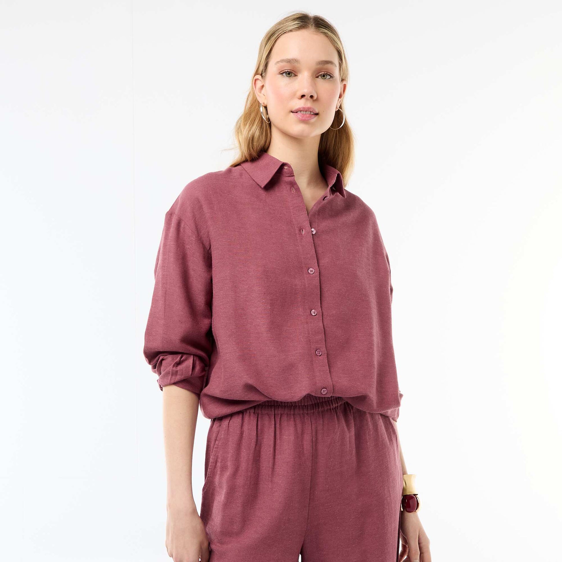 Chemise en lin mélangé ROSE