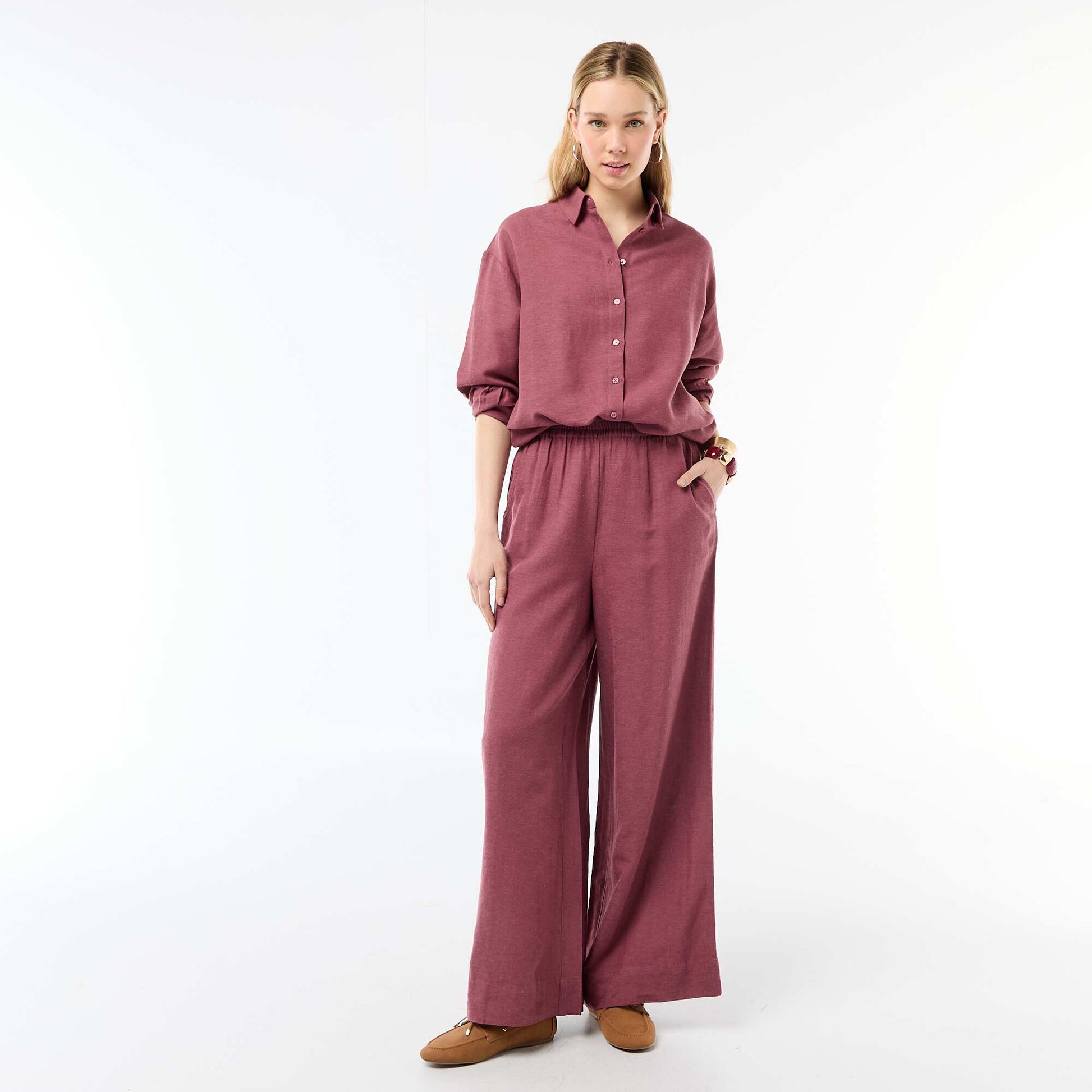 Chemise en lin mélangé ROSE