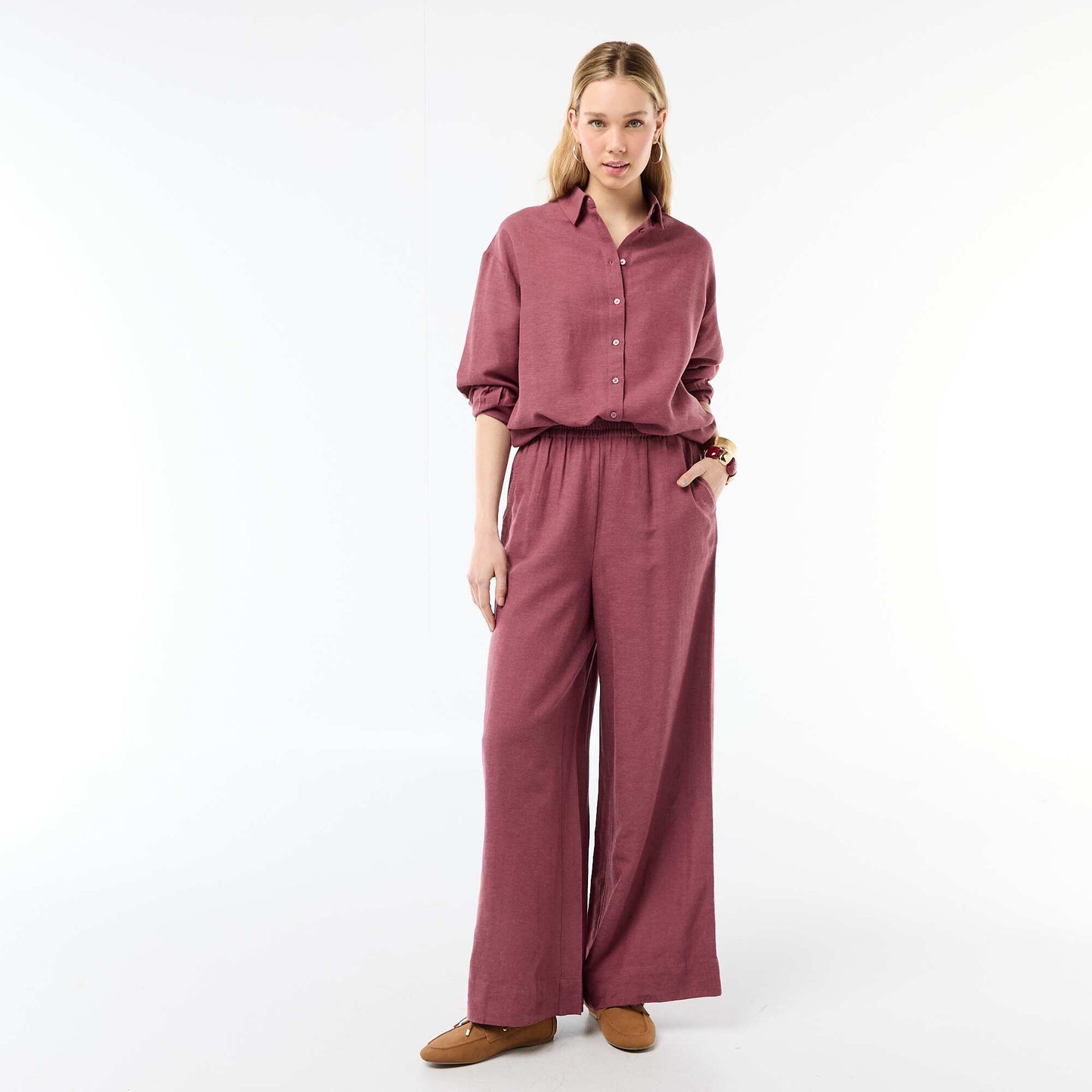 Chemise en lin mélangé ROSE