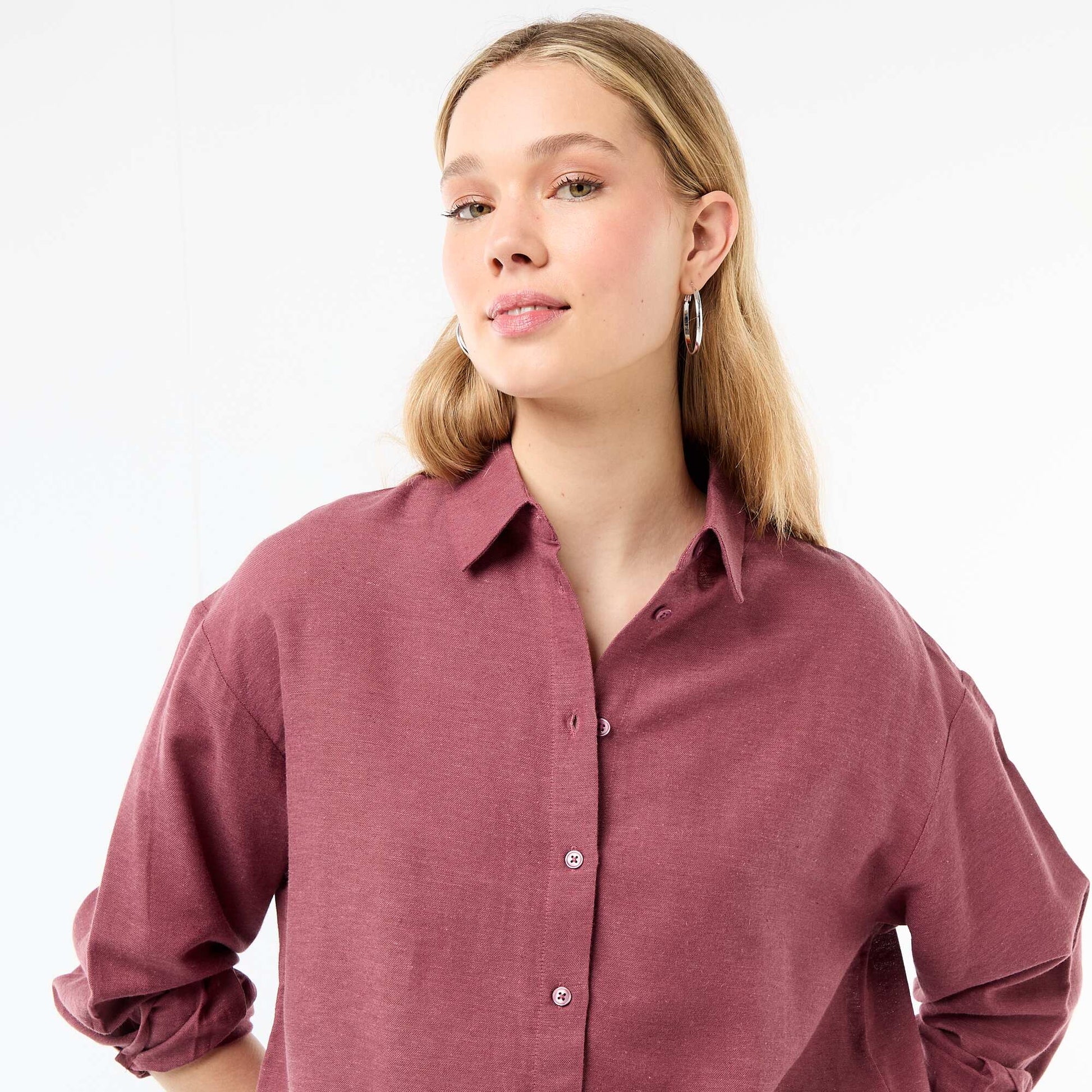 Chemise en lin mélangé ROSE