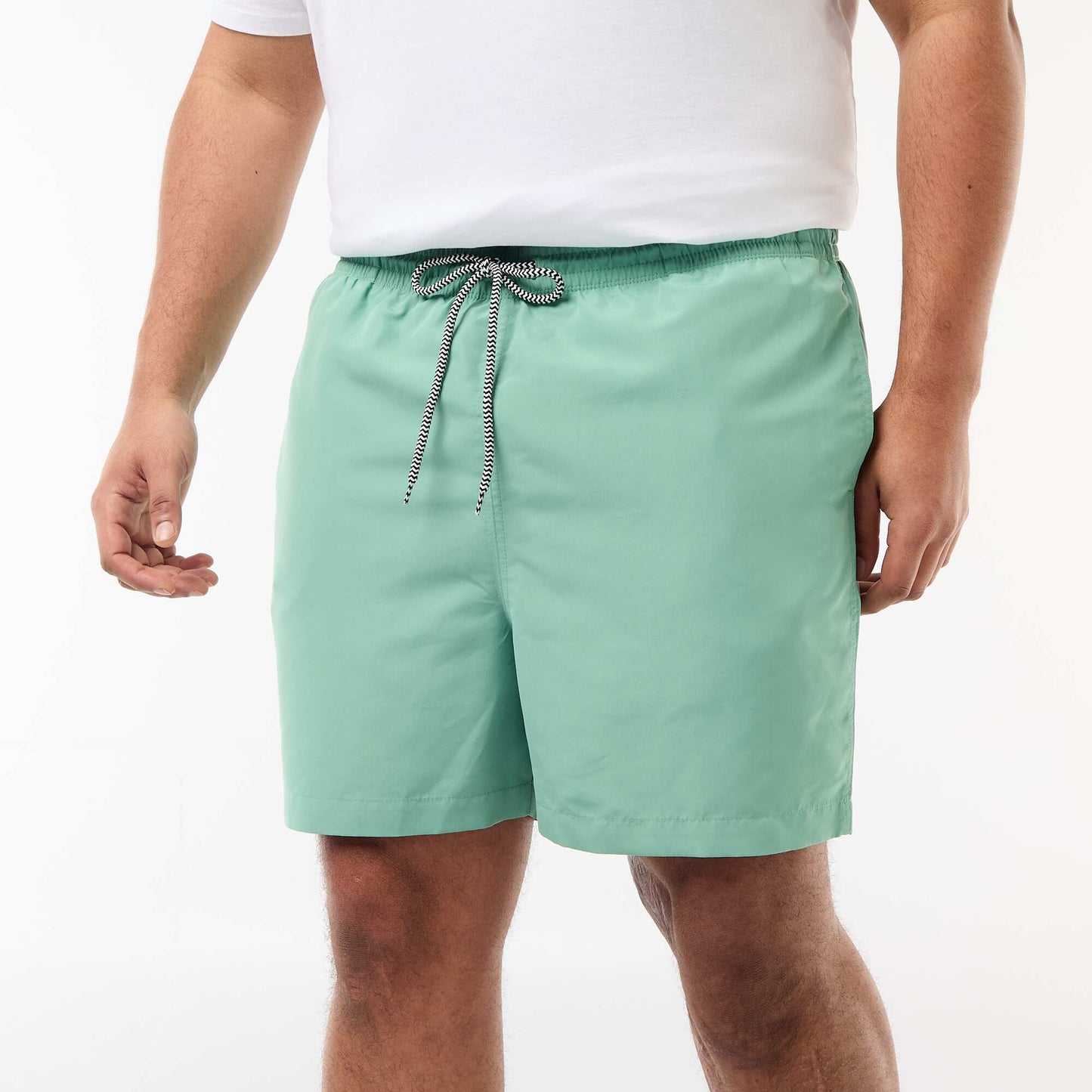 Short de bain uni VERT
