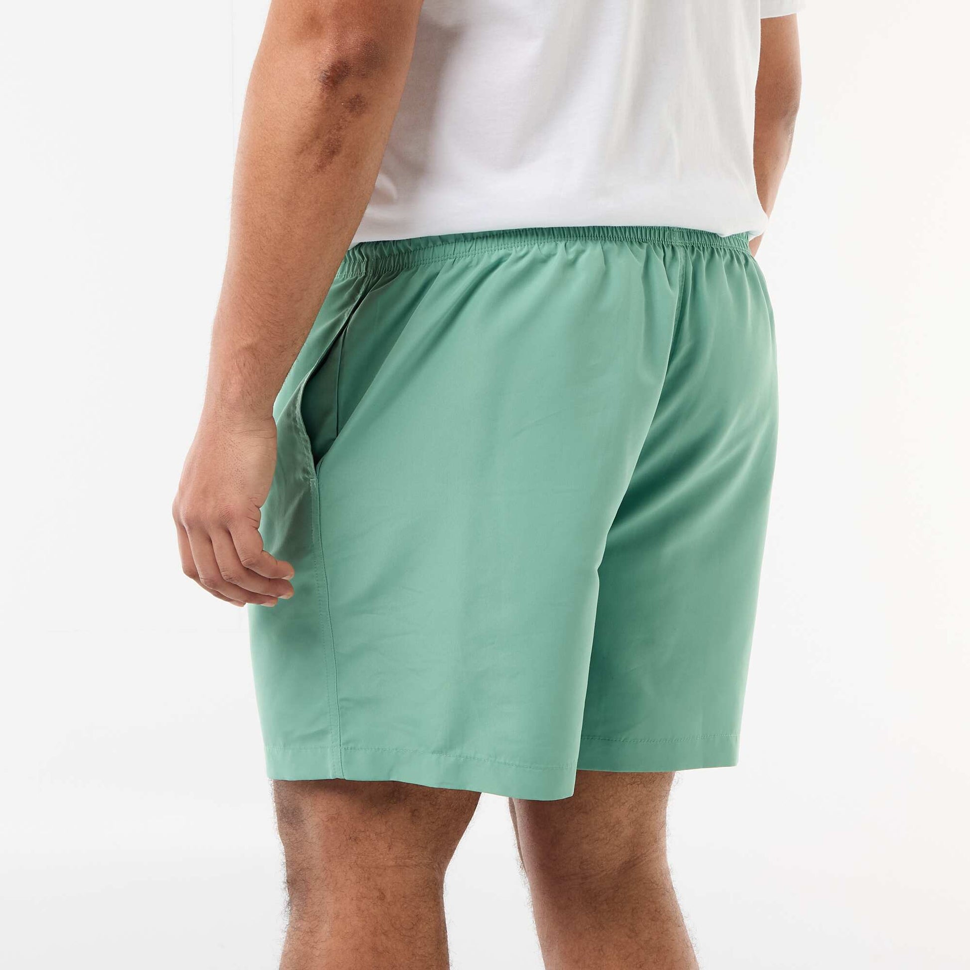 Short de bain uni VERT