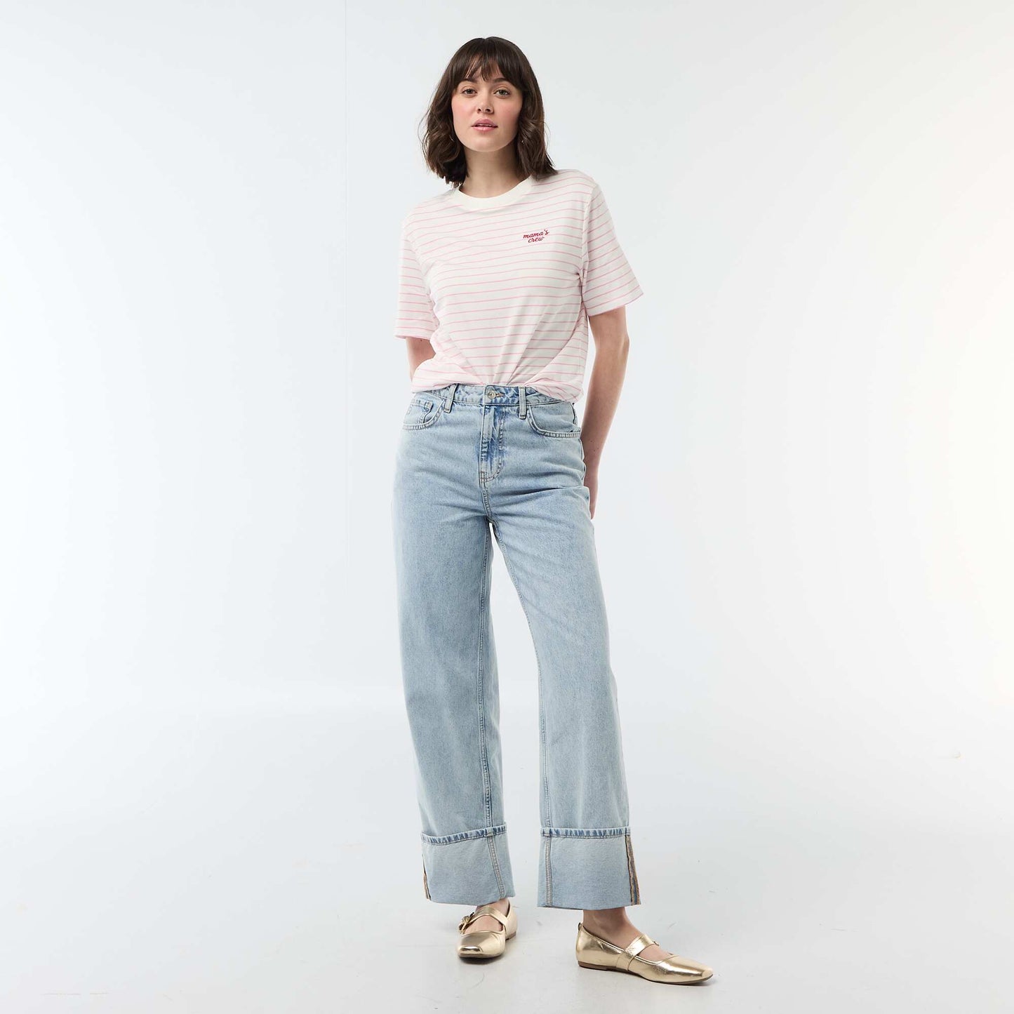 T-shirt 'fête des mères' manches courtes ROSE