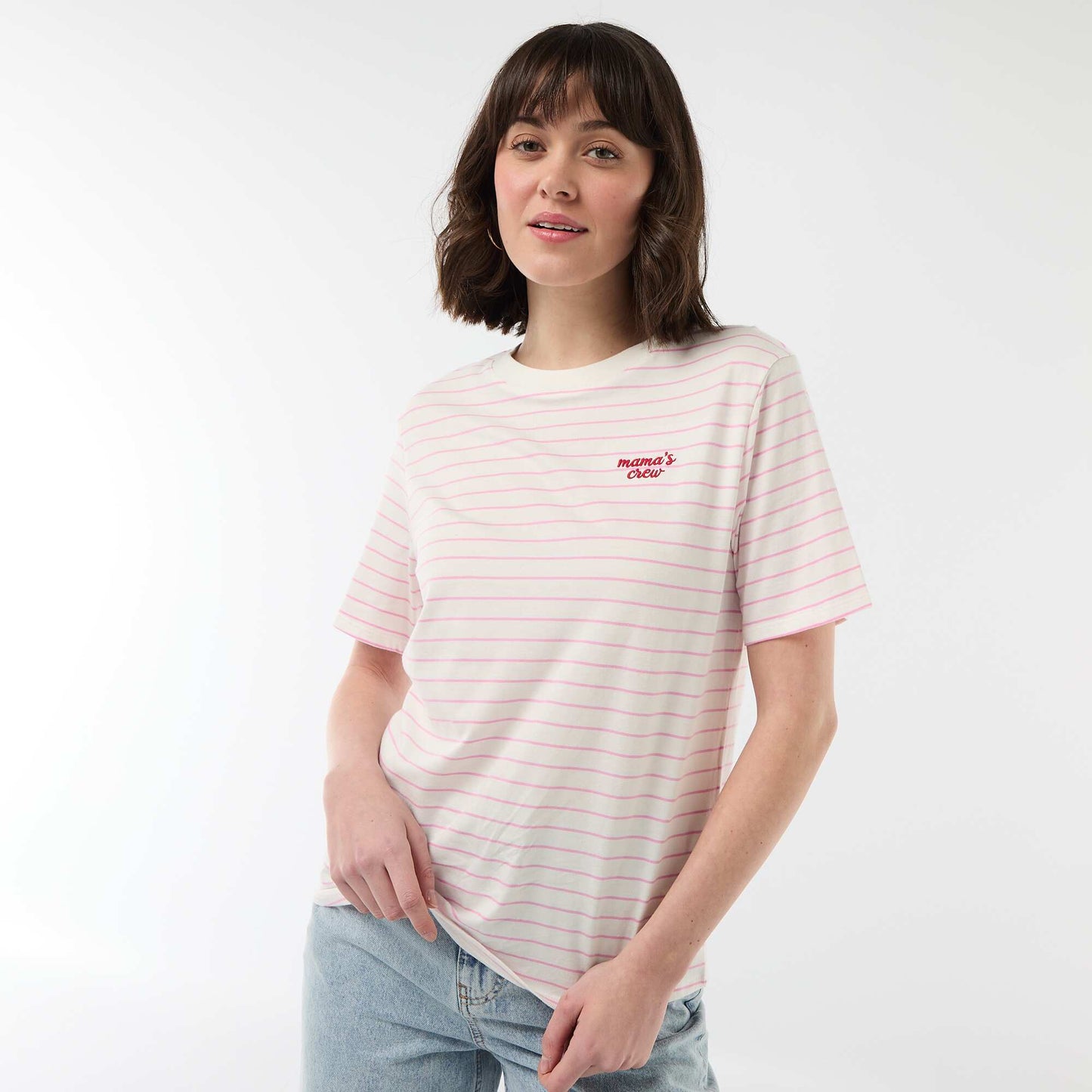 T-shirt 'fête des mères' manches courtes ROSE