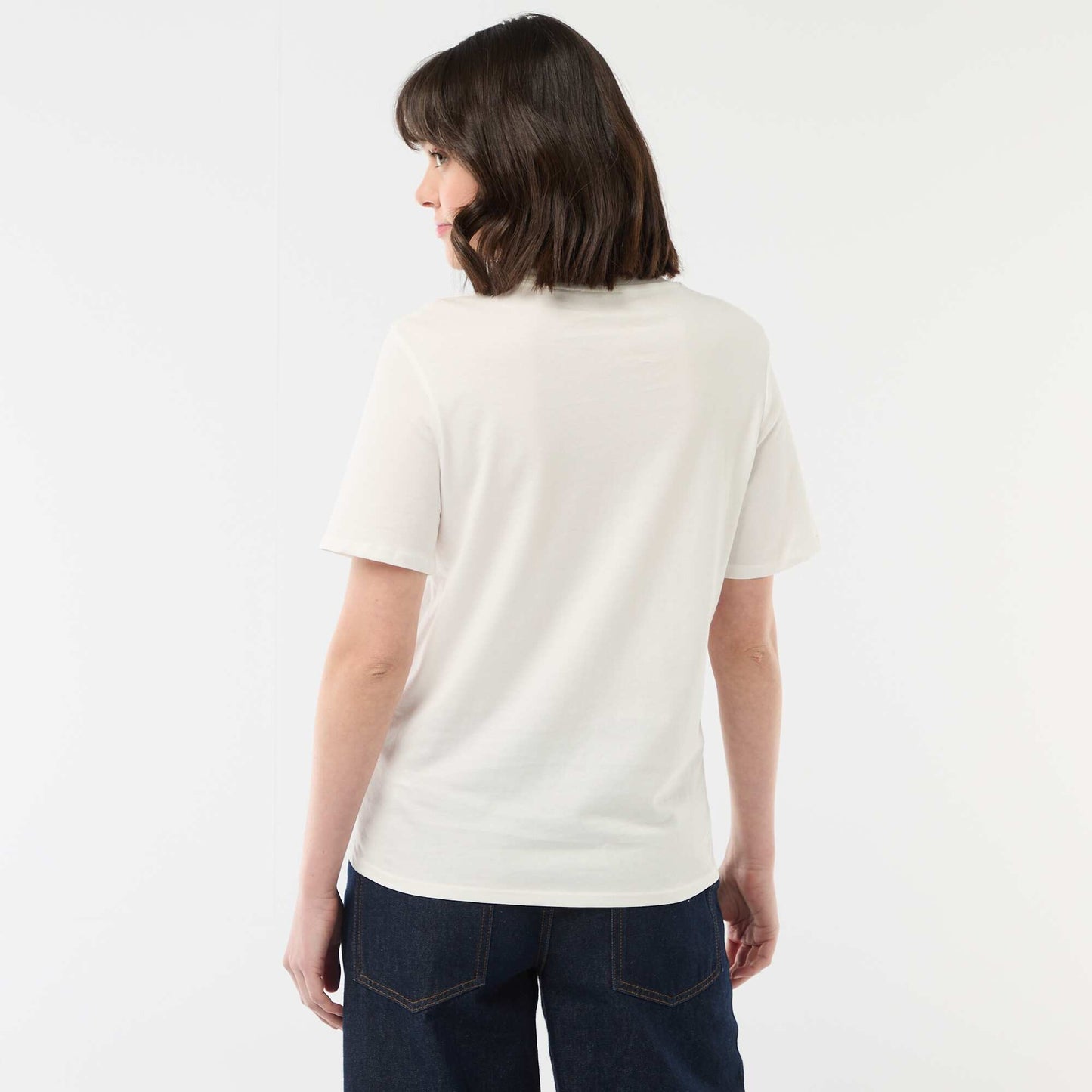 T-shirt 'fête des mères' manches courtes BLANC
