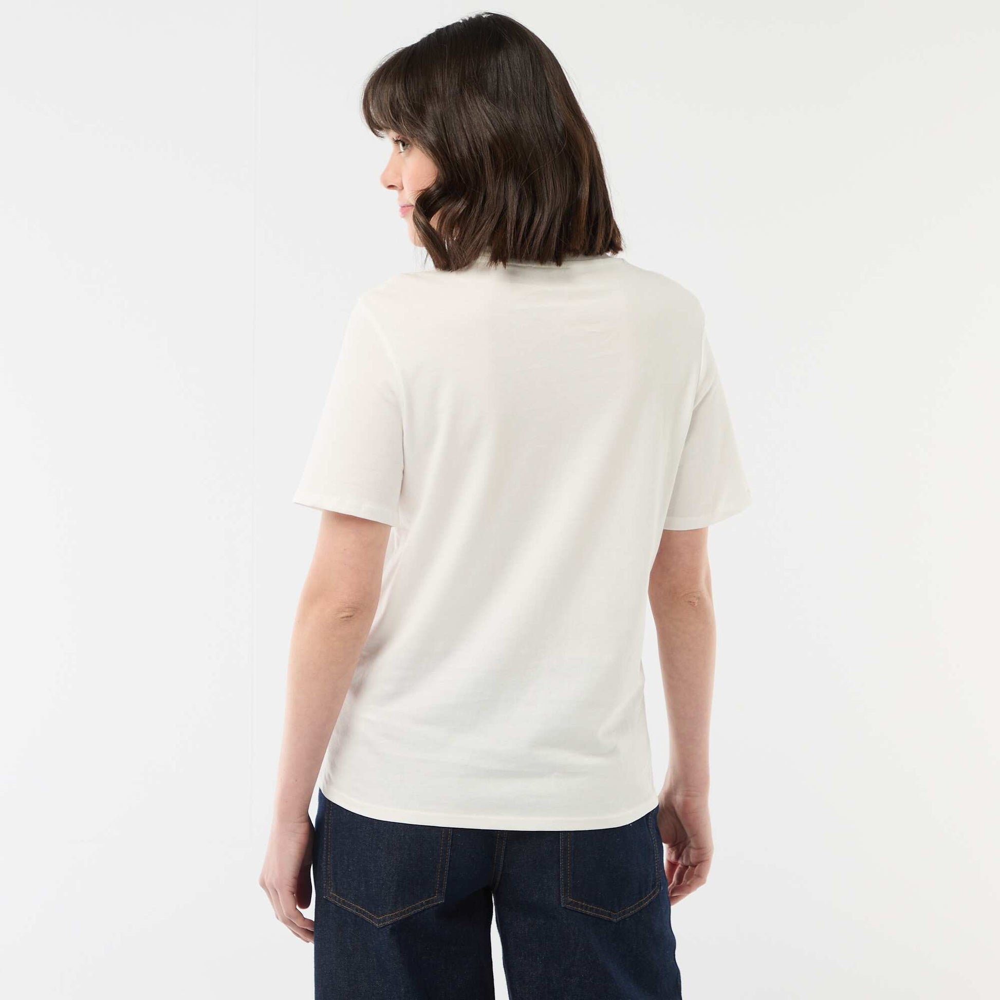 T-shirt 'fête des mères' manches courtes BLANC