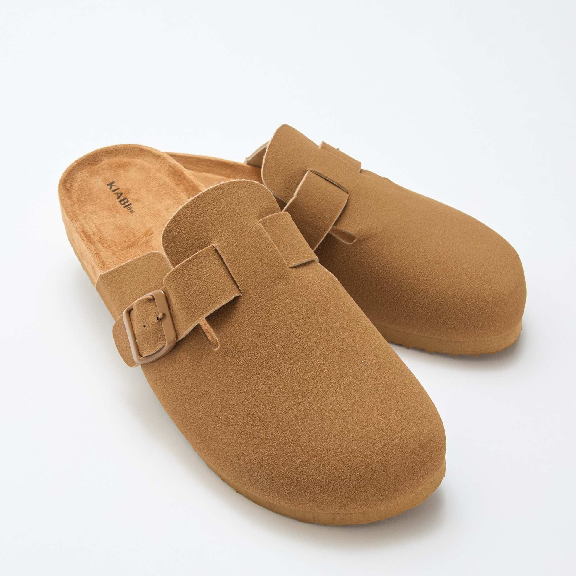 Sabots mules effet suède MARRON