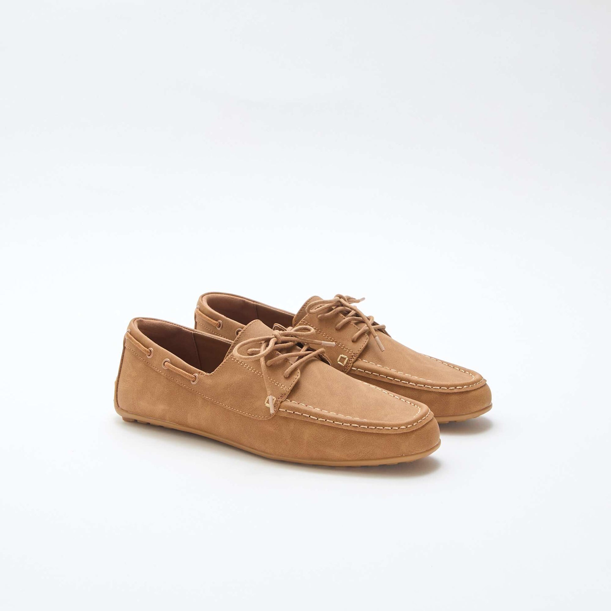 Paire de mocassin bateau unie MARRON
