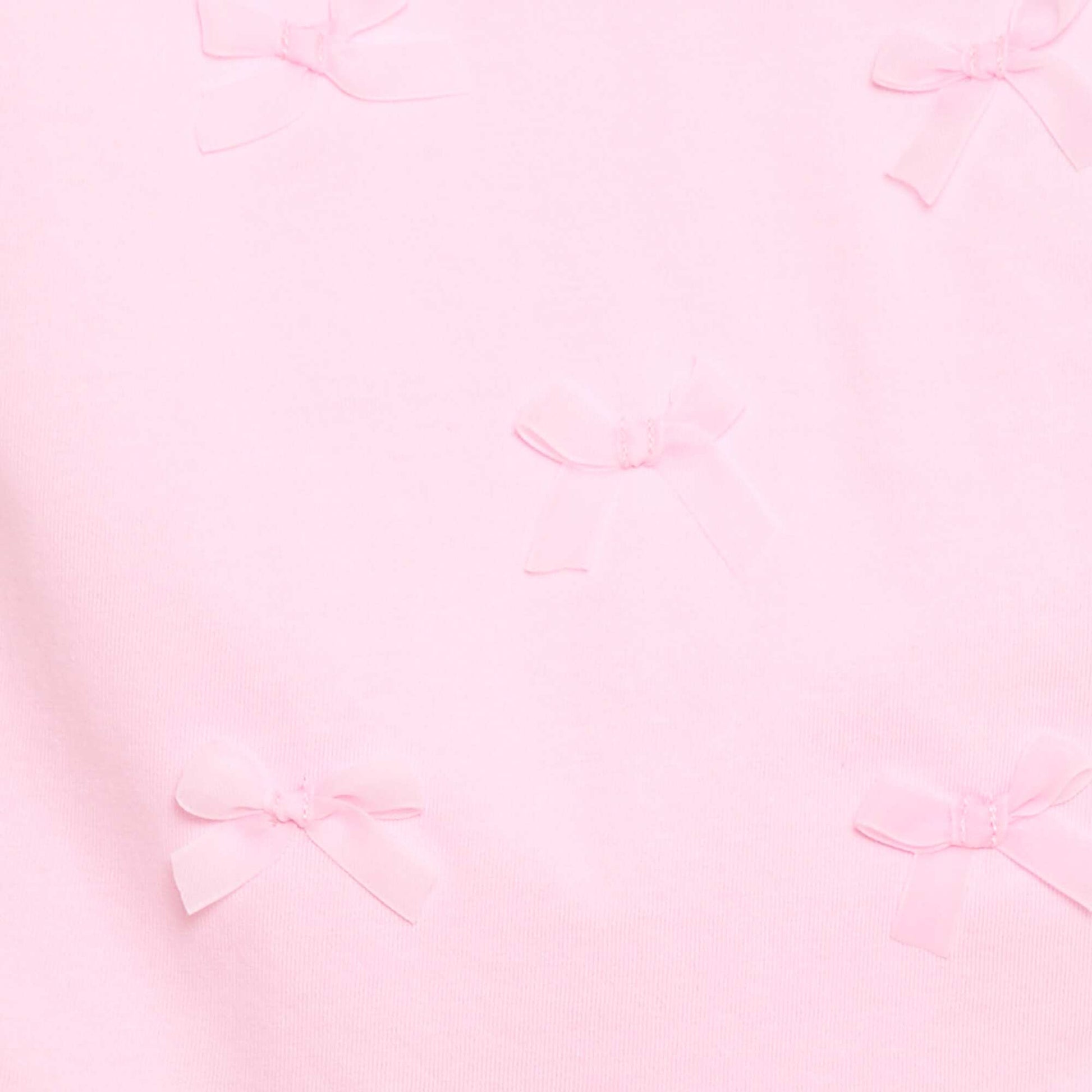T-shirt en jersey manches courtes avec nœuds fantaisies ROSE
