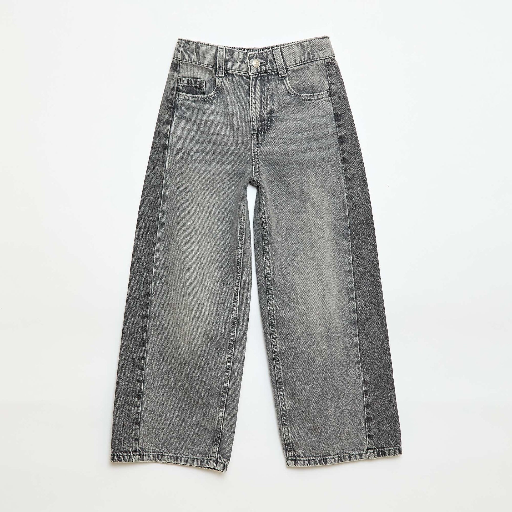 Pantalon wide leg fit / coupe large à 2 teintes GRIS