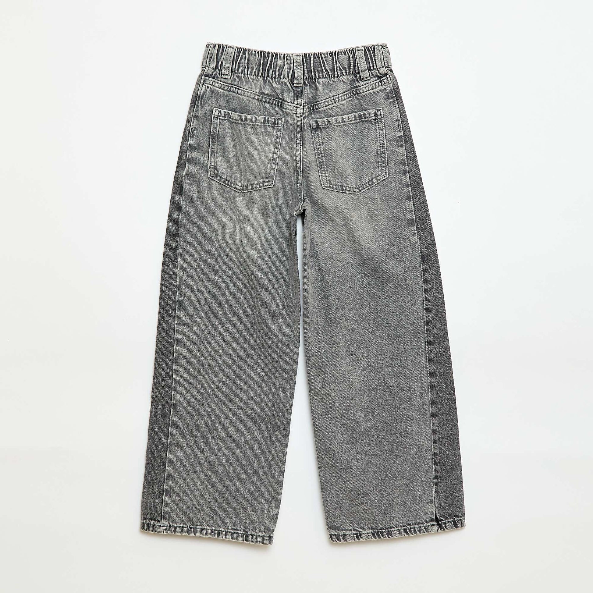 Pantalon wide leg fit / coupe large à 2 teintes GRIS