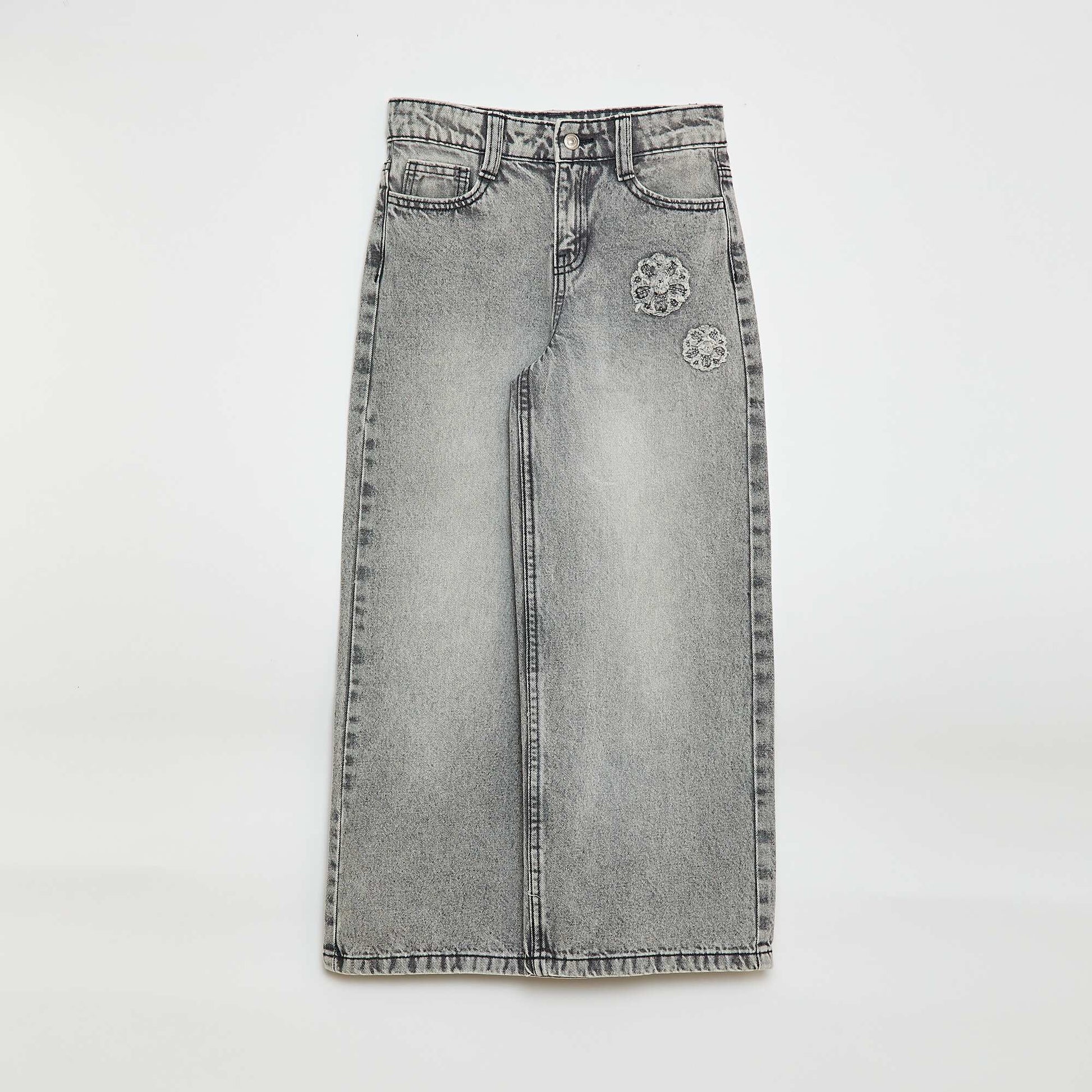Pantalon en denim GRIS
