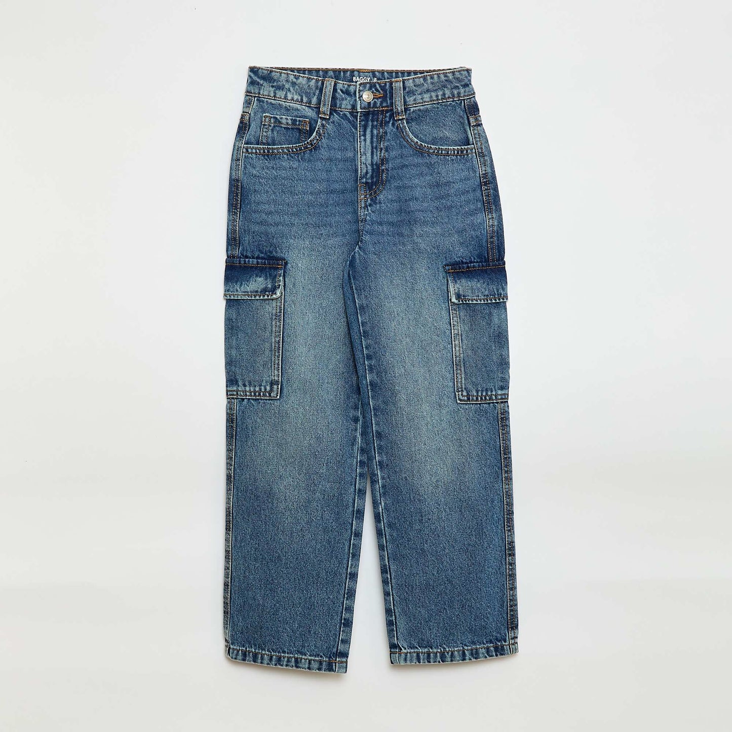 Pantalon en jean multipoches BLEU