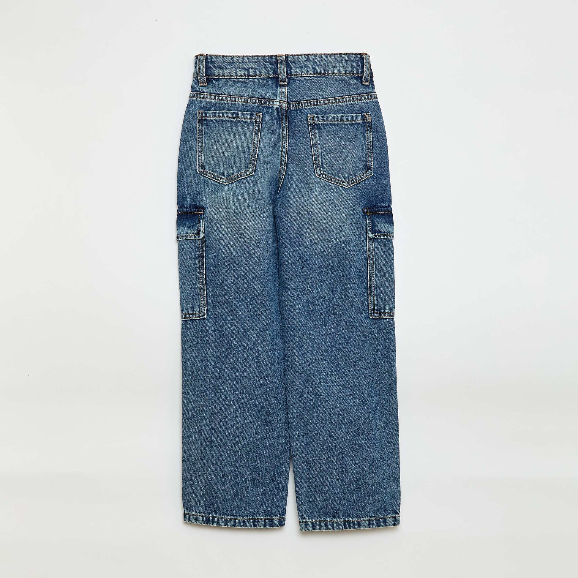 Pantalon en jean multipoches BLEU