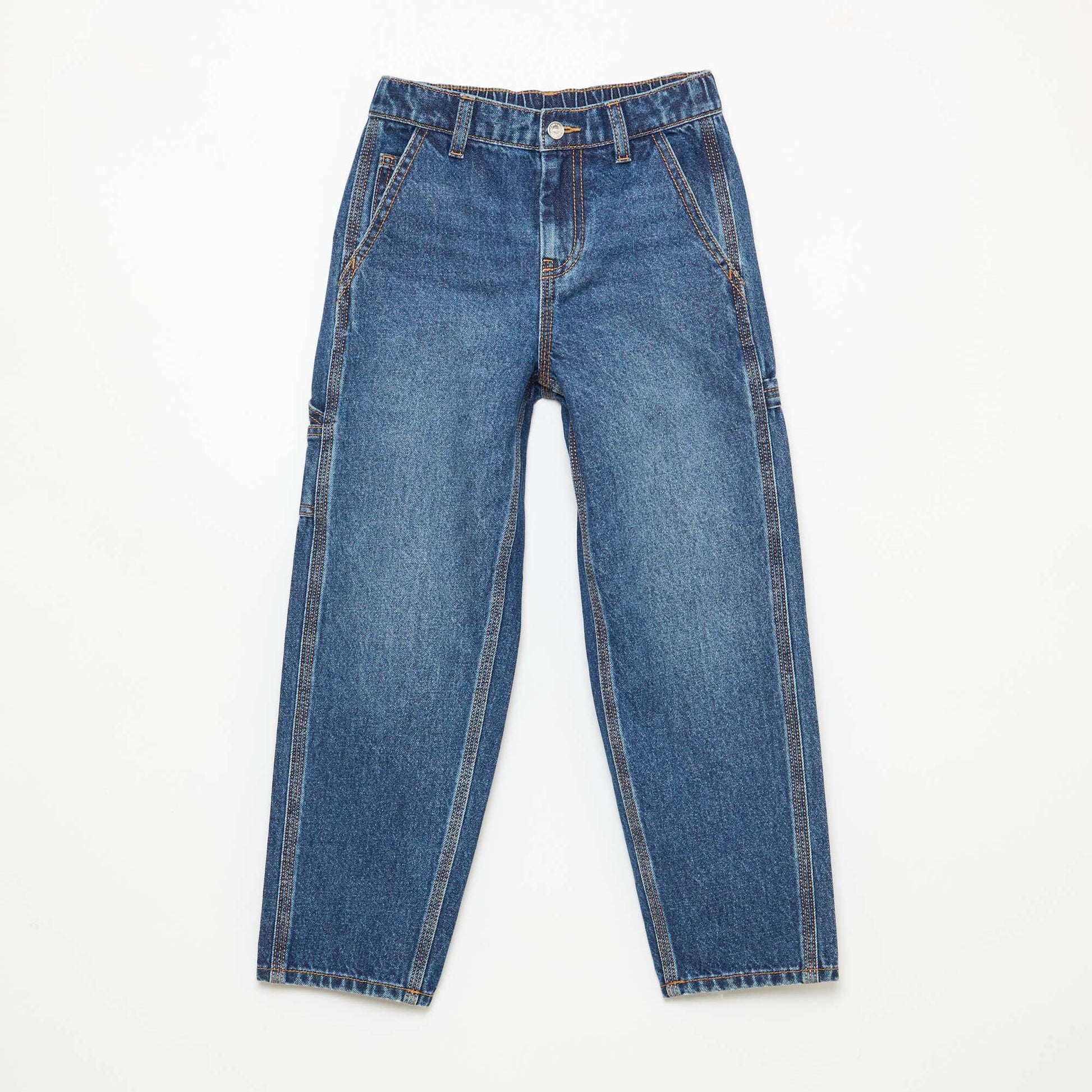 Jean loose à grandes poches BLEU