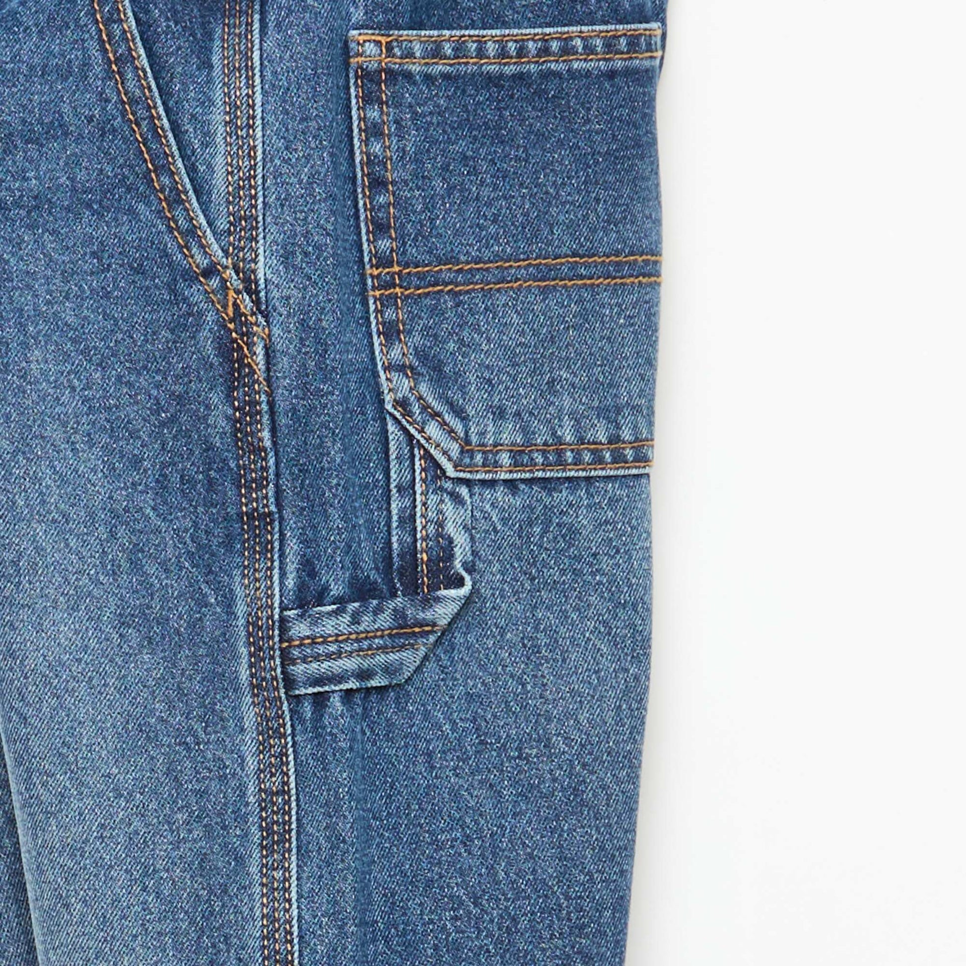 Jean loose à grandes poches BLEU