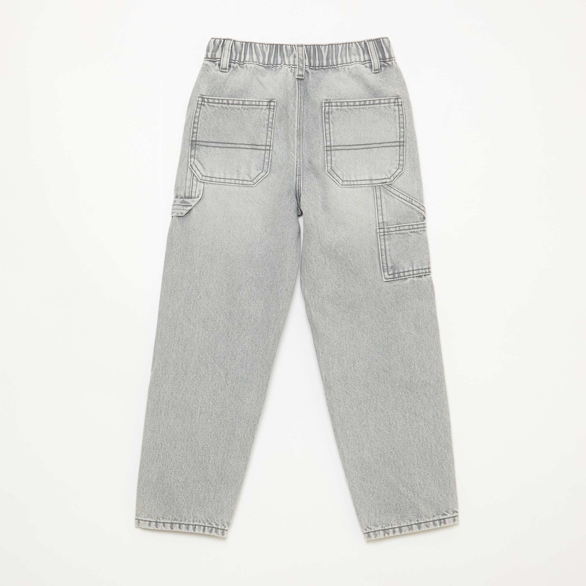 Jean loose à grandes poches GRIS
