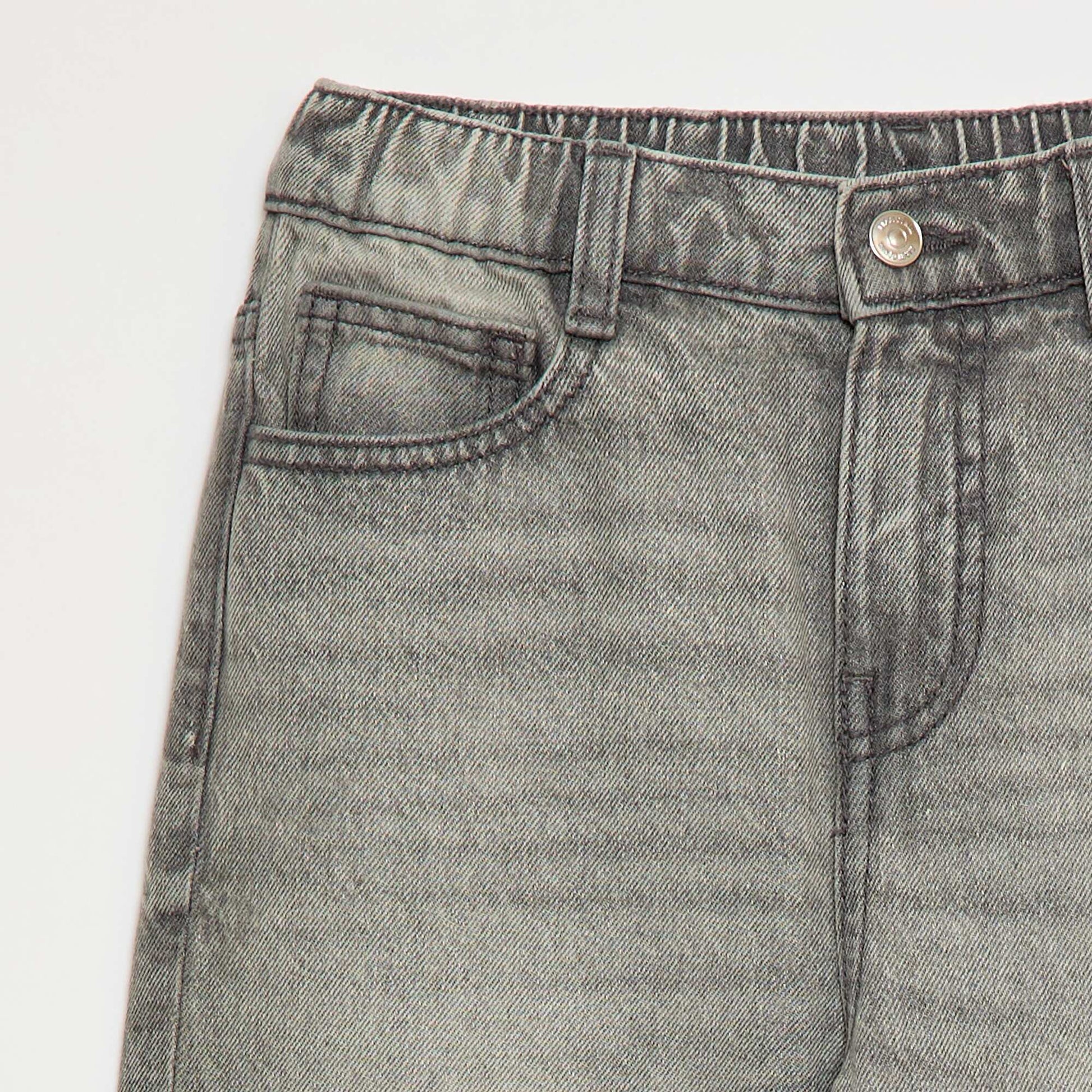 Pantalon en jean coupe confortable GRIS