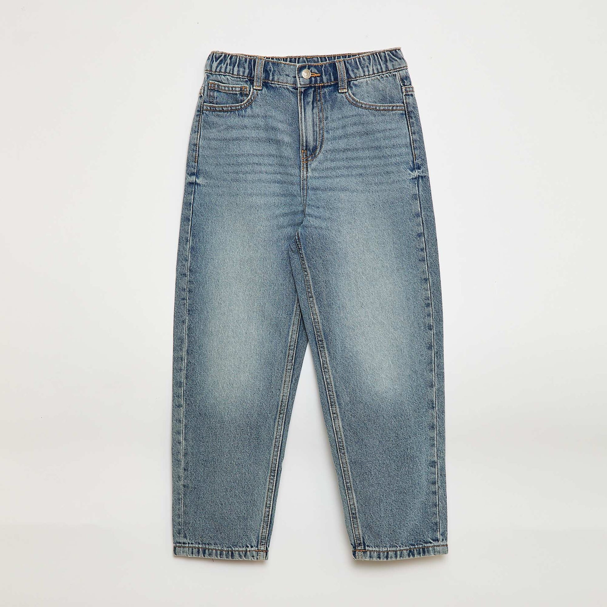 Pantalon en jean coupe confortable BLEU