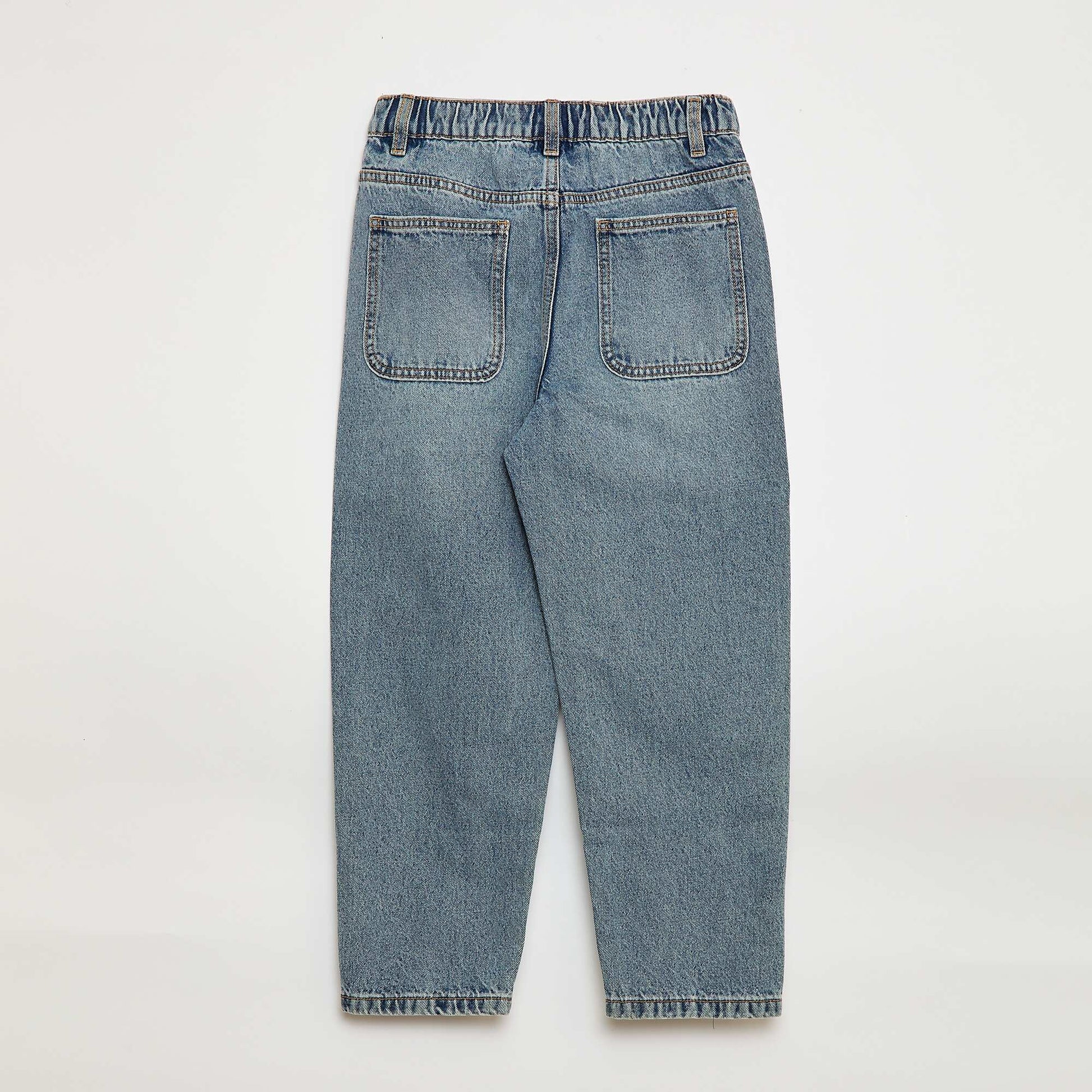 Pantalon en jean coupe confortable BLEU