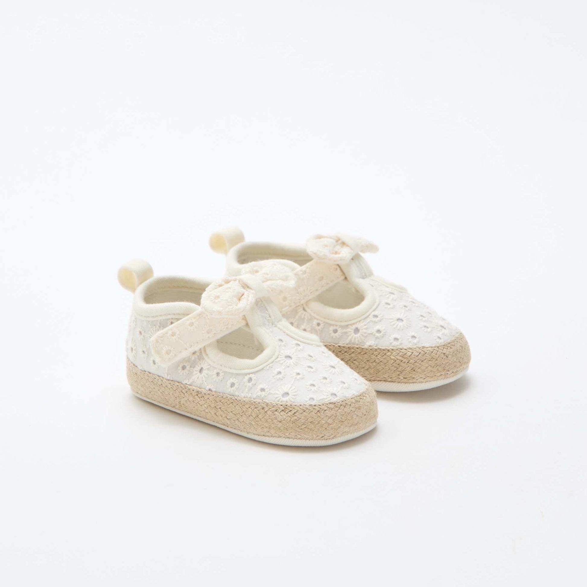 Chaussures en toile macramé BEIGE