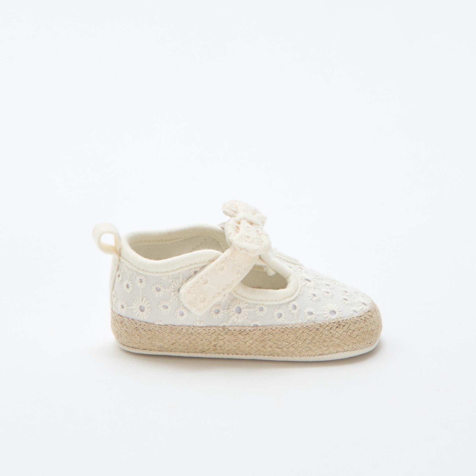Chaussures en toile macramé BEIGE