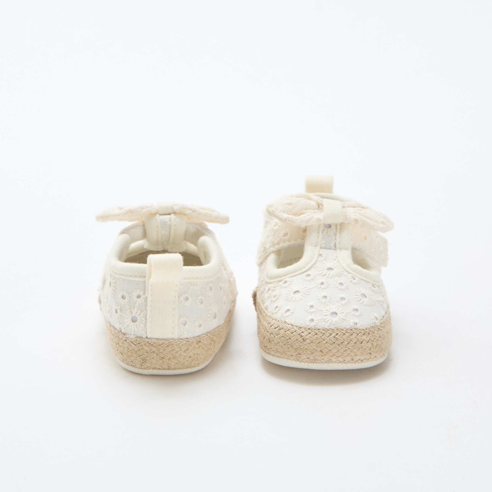Chaussures en toile macramé BEIGE