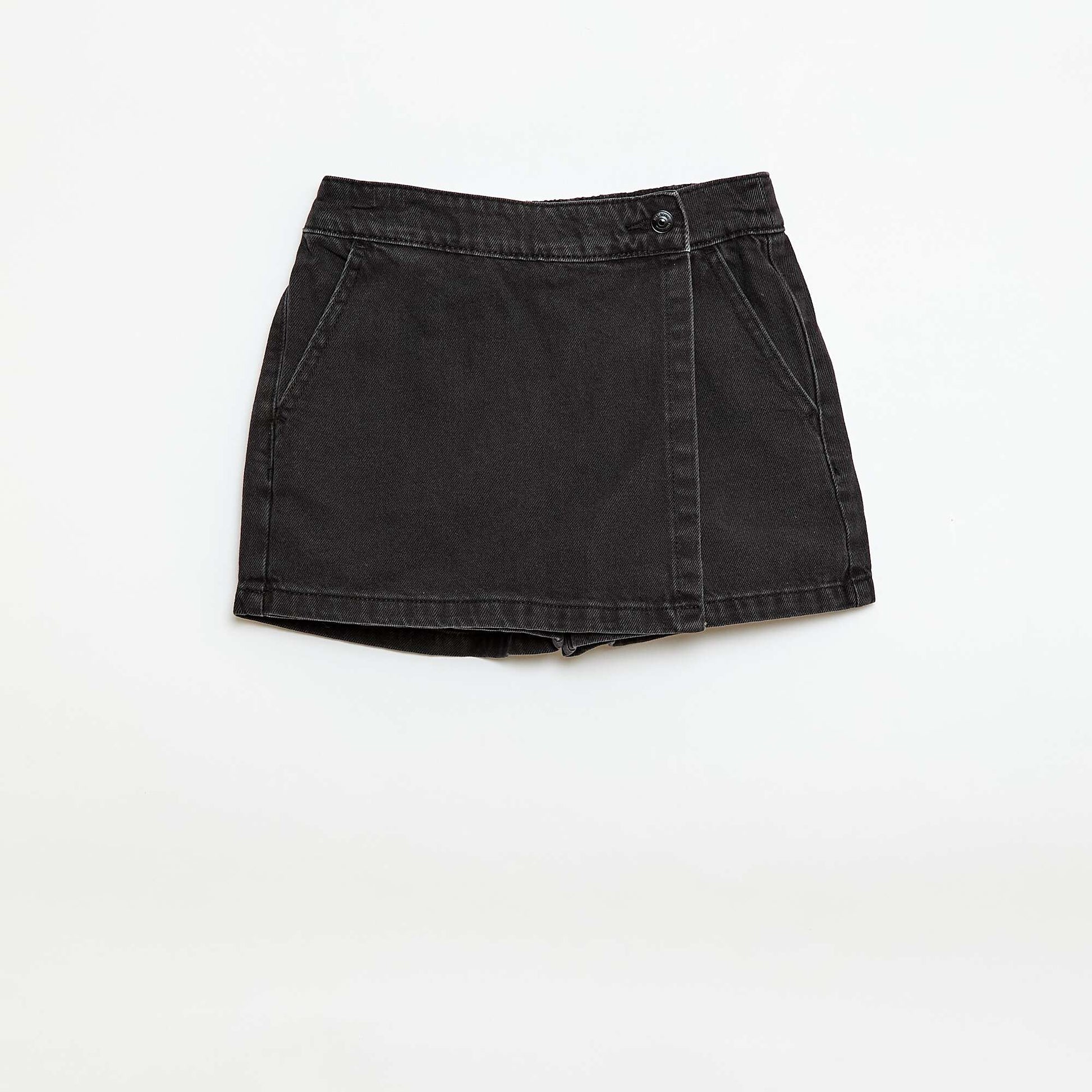 Jupe short en jean GRIS