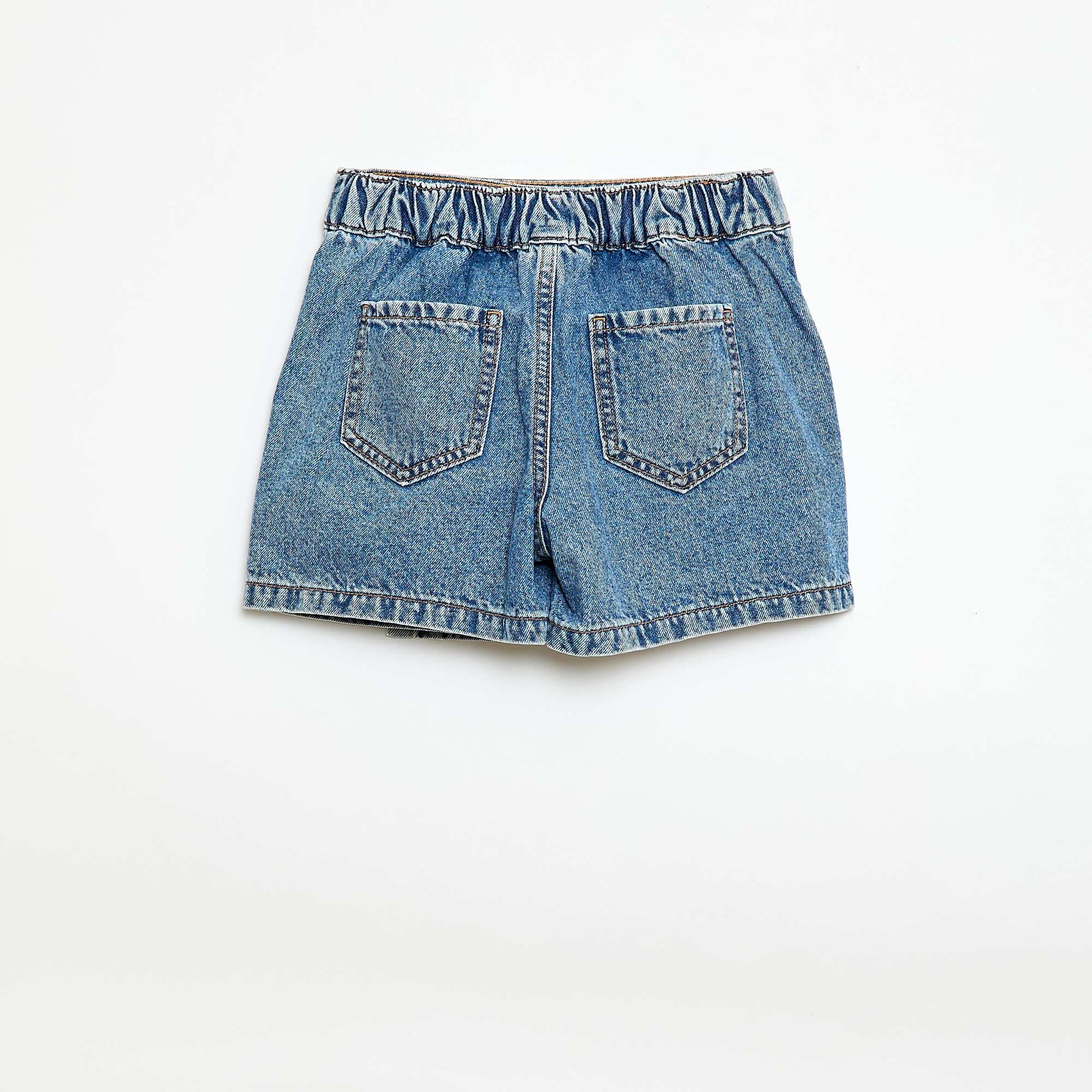 Jupe short en jean BLEU