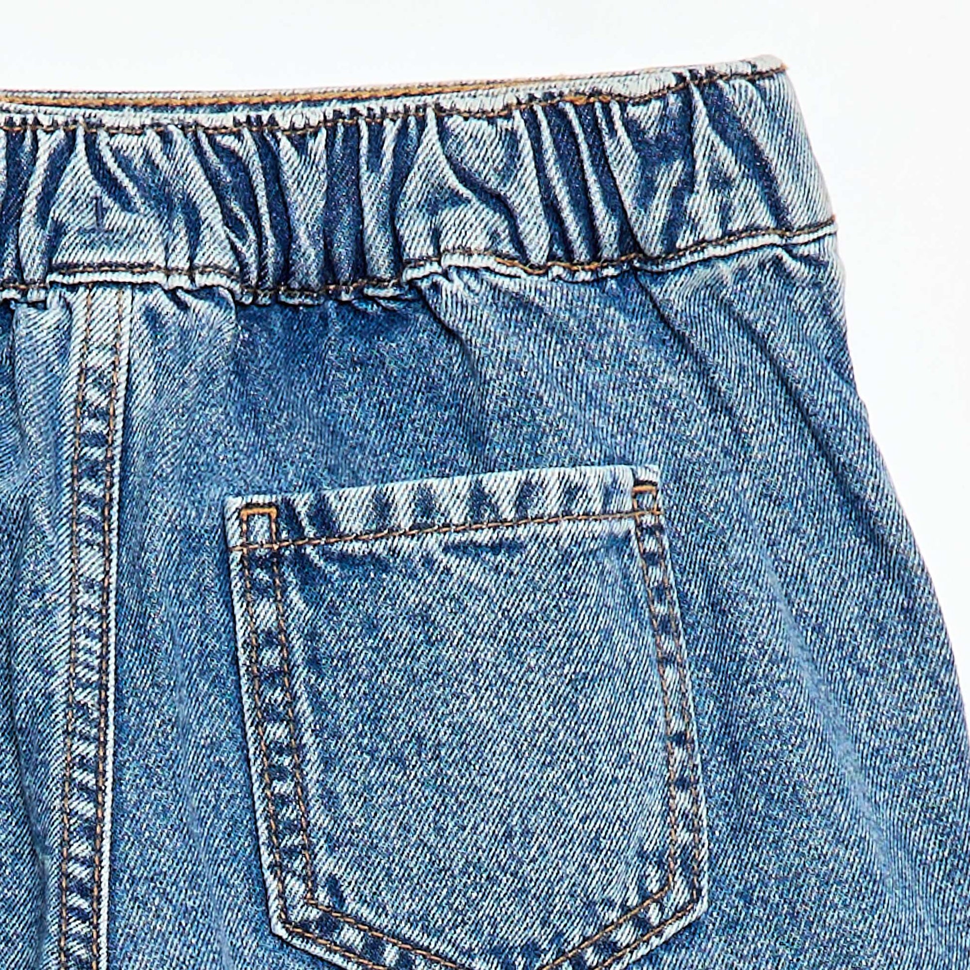 Jupe short en jean BLEU