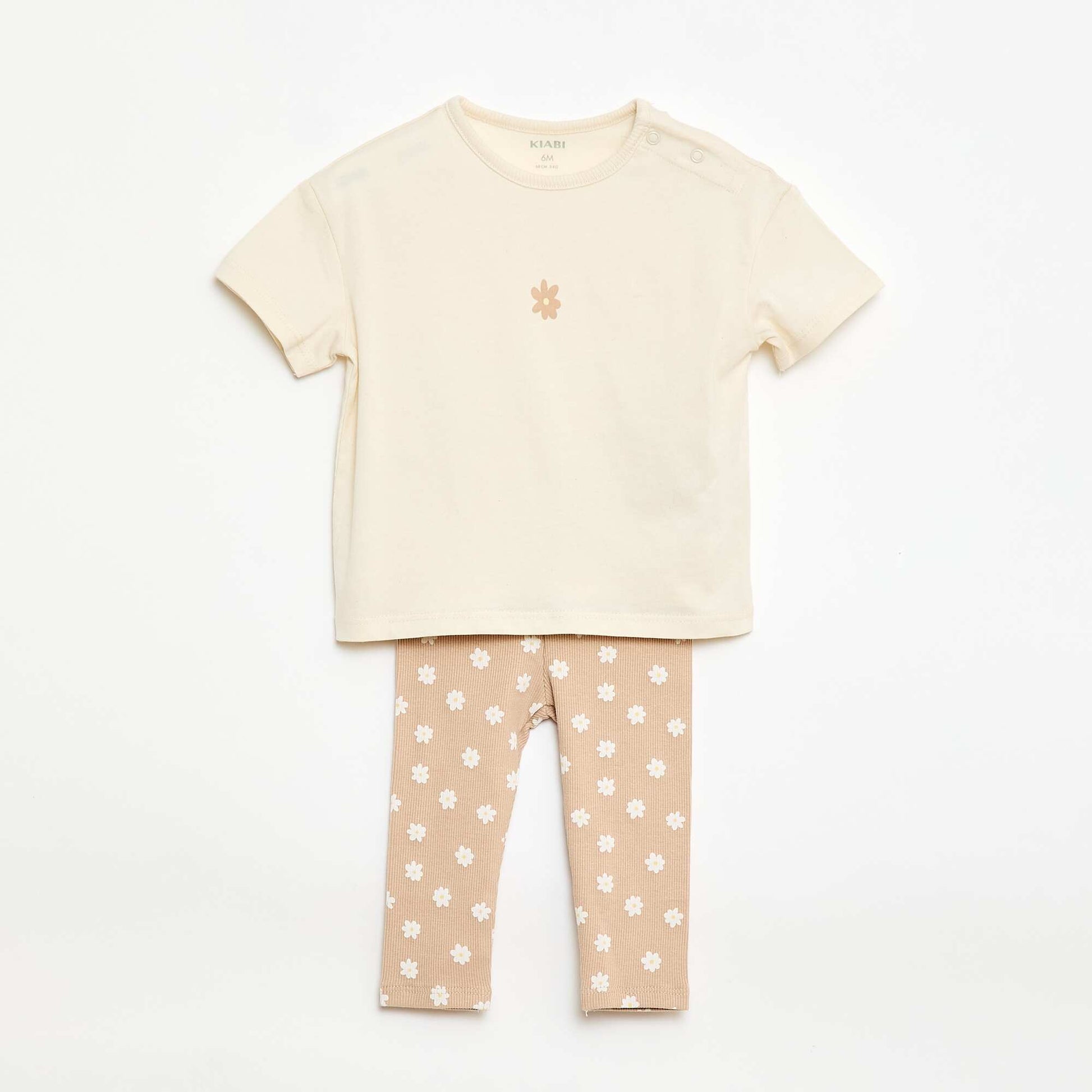 Ensemble 2 pièces T-shirt + legging BEIGE